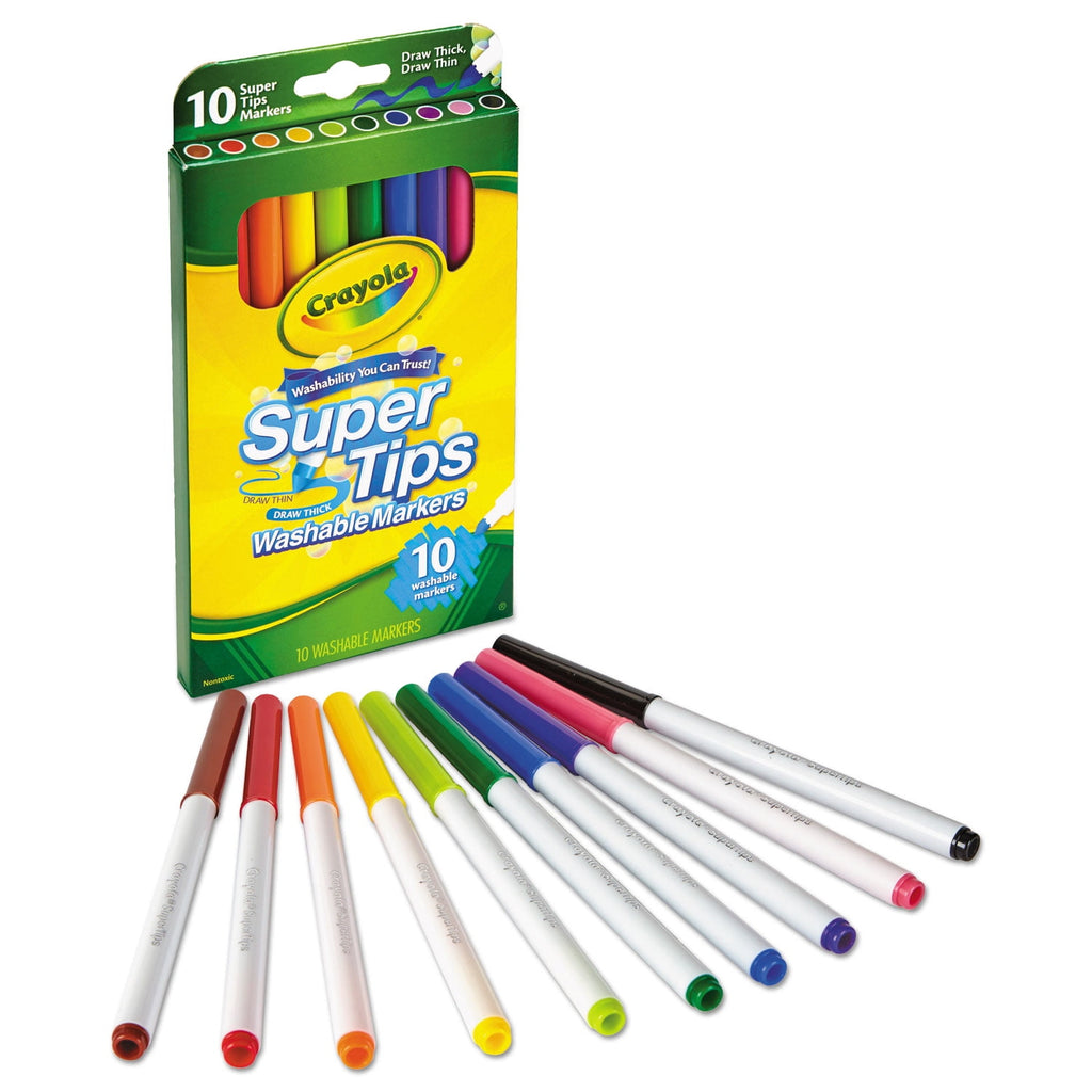 Crayola Super Tips Washable Markers Set Of 10