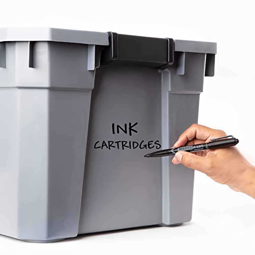 Marks-A-Lot Fine Point Permanent Markers 29837, Black (Pack of 4)