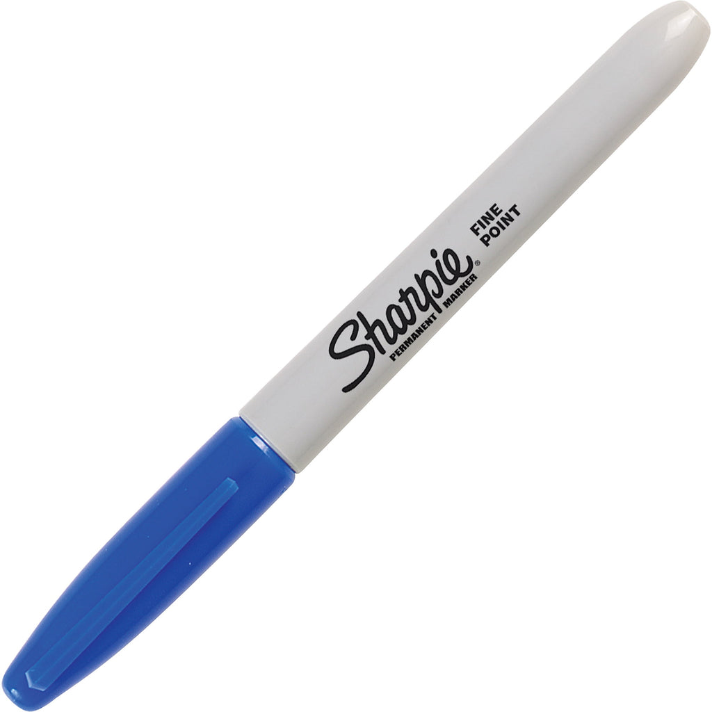 Sharpie Permanent Markers, Fine Point, Blue, 36 Count