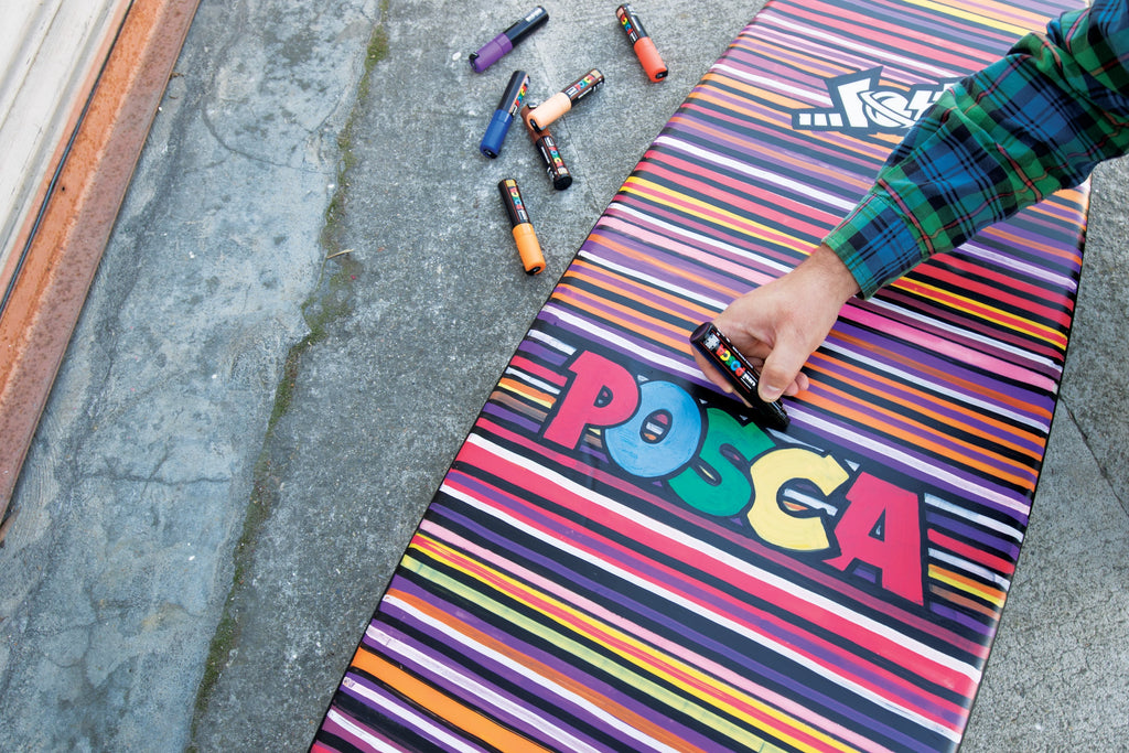 POSCA Paint Marker, PC-17K Extra Broad Rectangular Chisel, Black