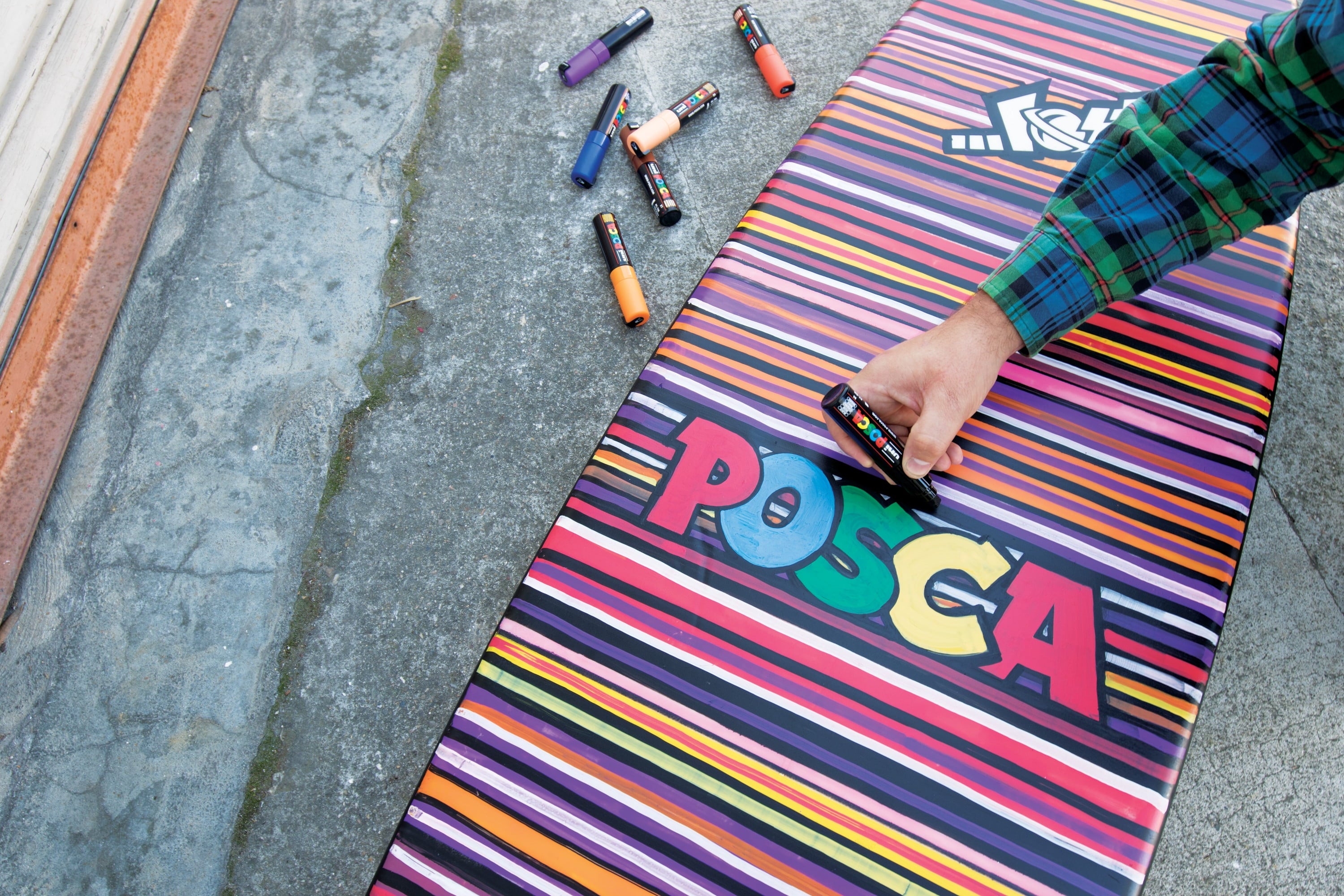 POSCA Paint Marker, PC-17K Extra Broad Rectangular Chisel, Black