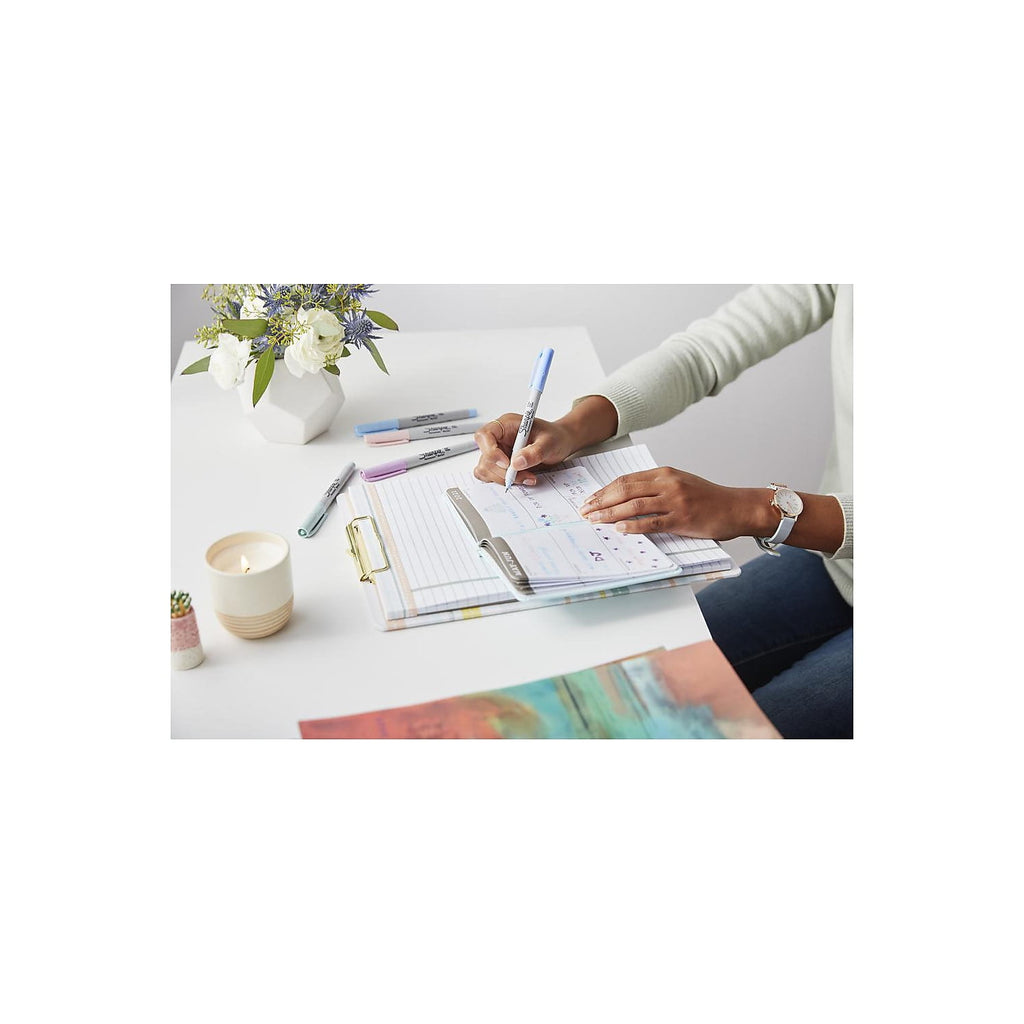 Sharpie Permanent Markers, Mystic Gem, Ultra-Fine Point, Assorted, 24 Count