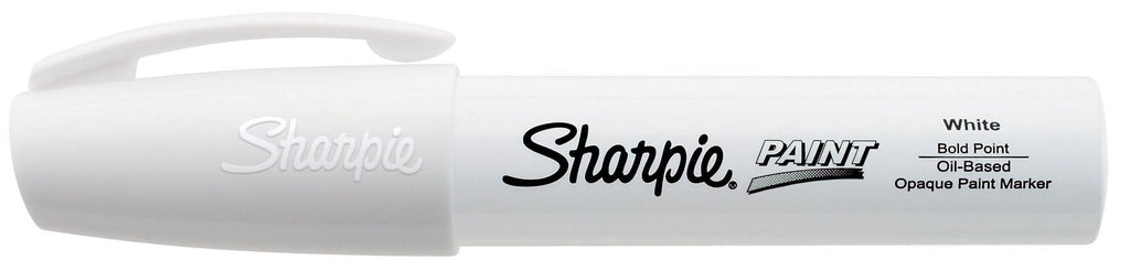 Sharpie Oil-Based Paint Marker, Bold Point, White, 1 Count