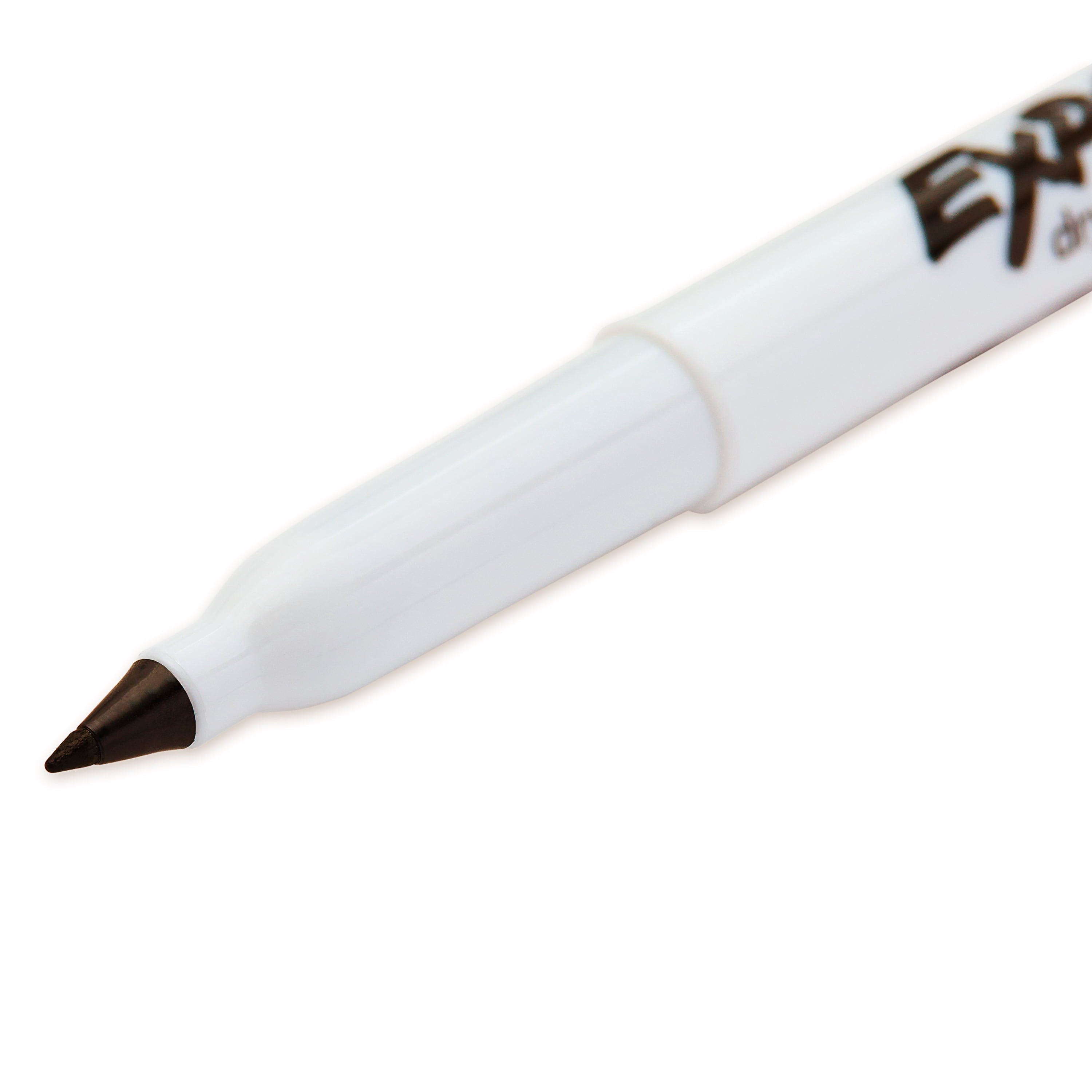 Low-Odor Dry-Erase Marker, Ultra Fine Point, Black, 4/Pack