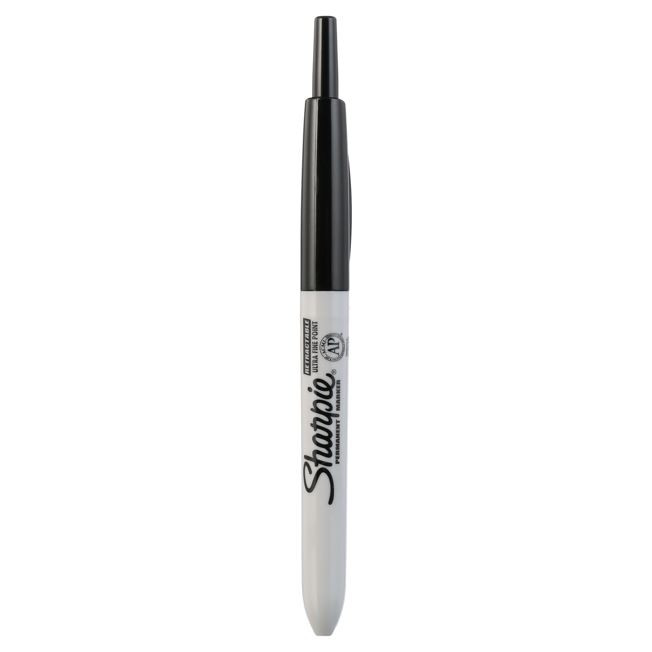 Sharpie Ultra Fine Point Retractable Permanent Markers, Black, 3/pkg