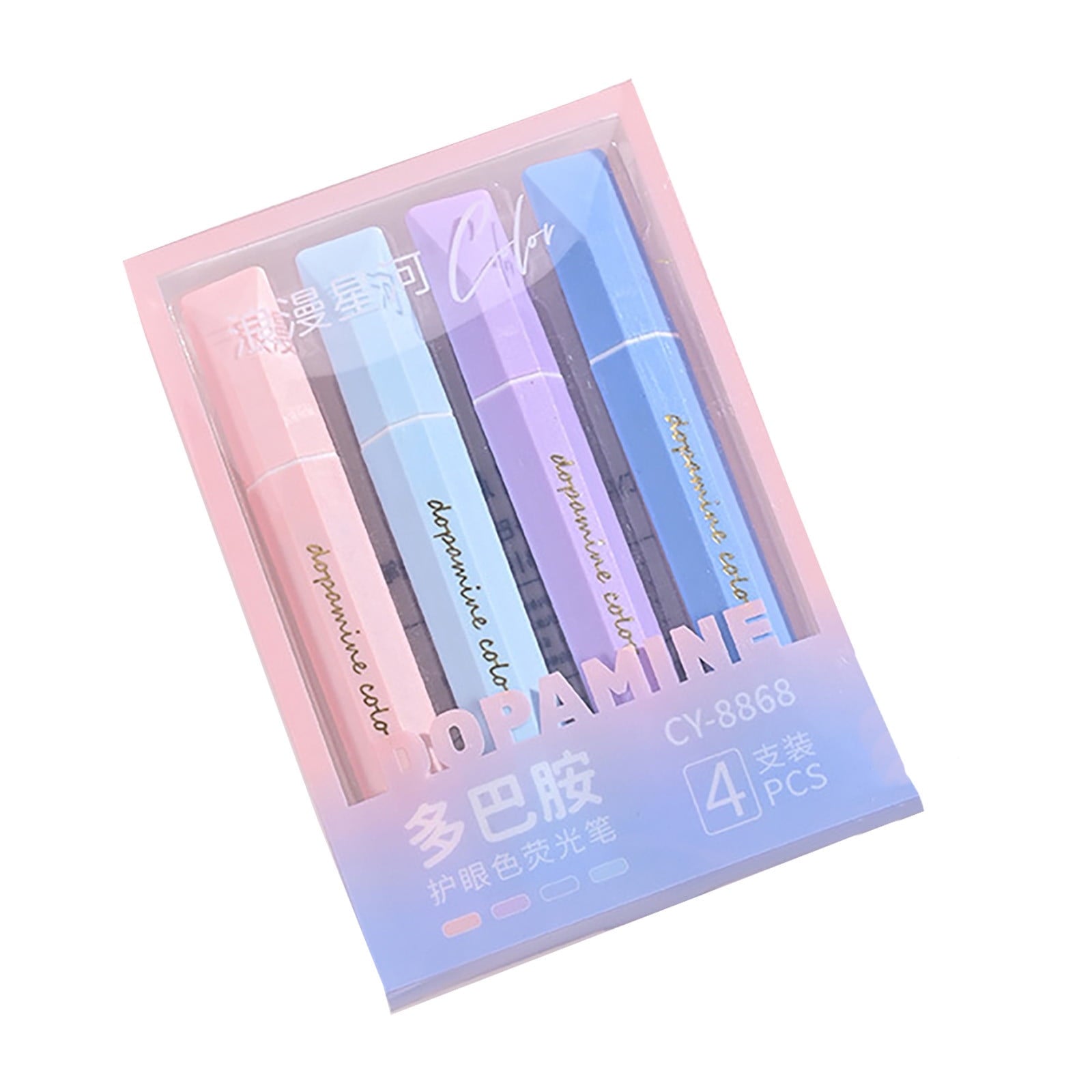 Yyuenw Colorful Highlighters Highlighters Assorted Colors Highlighters Pastel Multi Color Highlighters Style 4 Colors Available Color Marker Pen Set 5ml