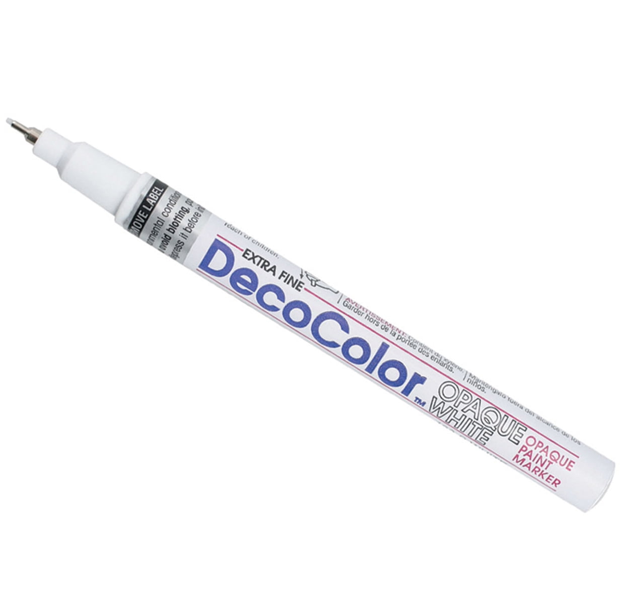 Uchida DecoColor Paint Marker, Extra-Fine, Carded Packaging, White