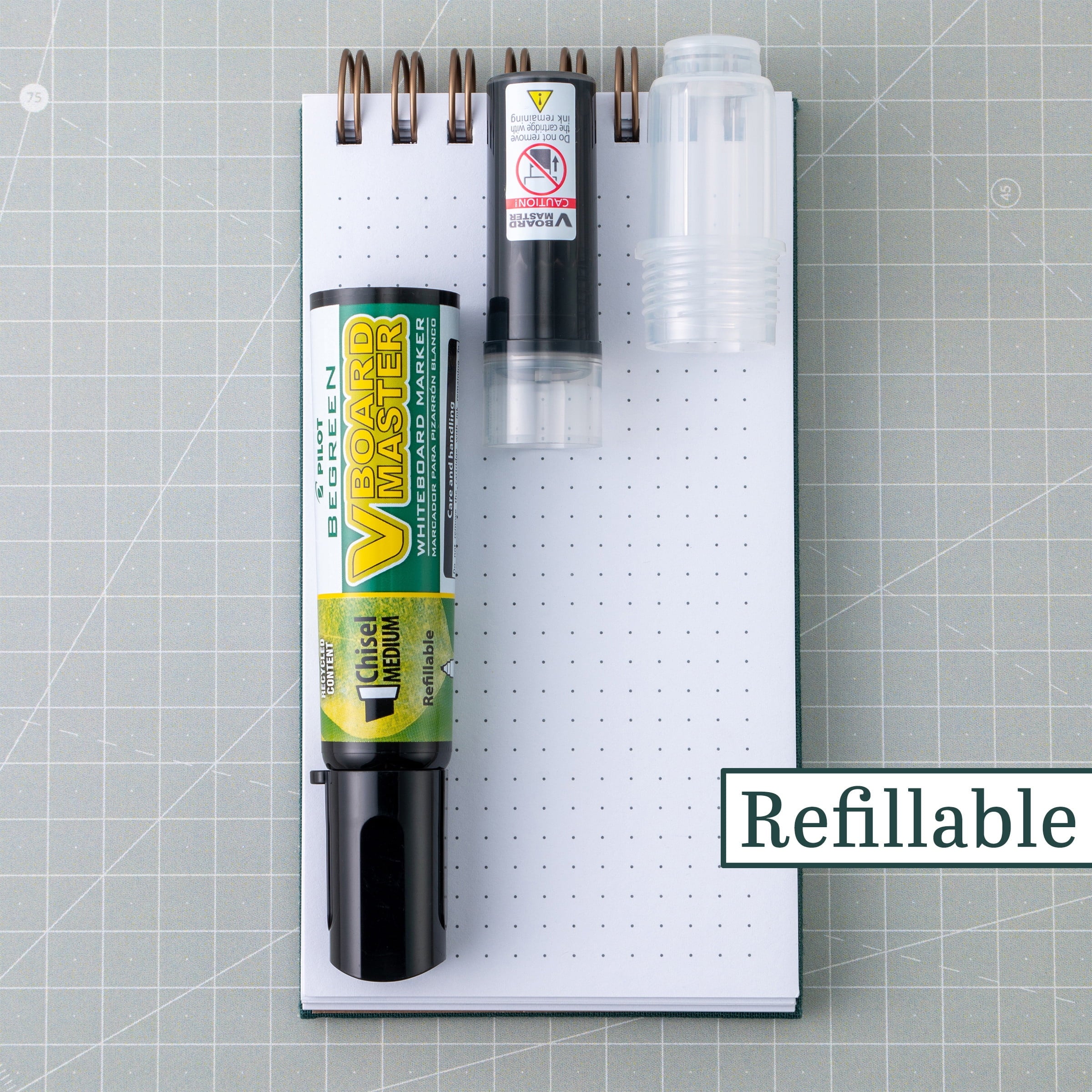 Pilot BeGreen VBoard Master Dry Erase Markers, Chisel Tip, Assorted Colors, 5 Count