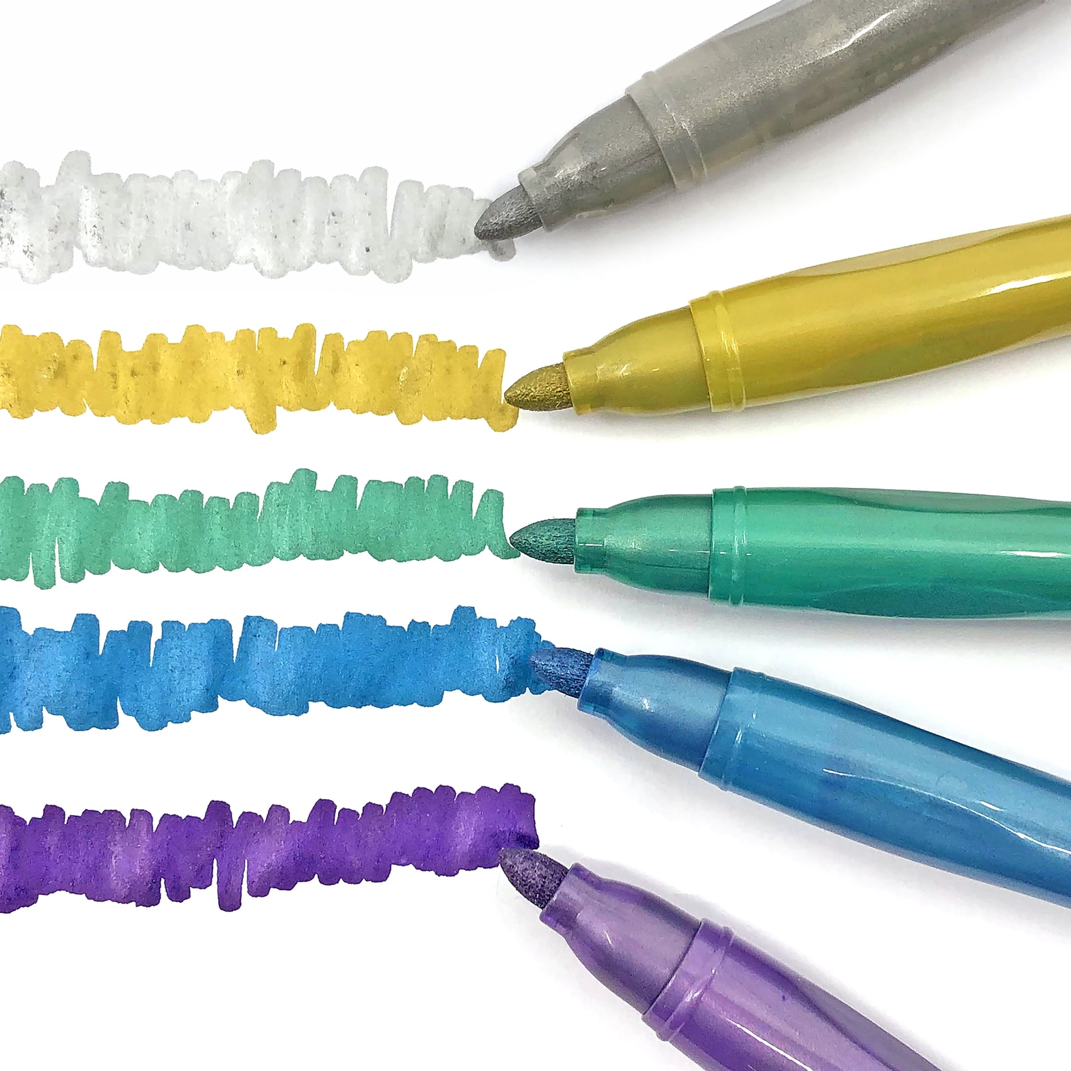 Cra-Z-Art Glitter and Metallic Art Marker Set, 5 glitter and 5 metallic