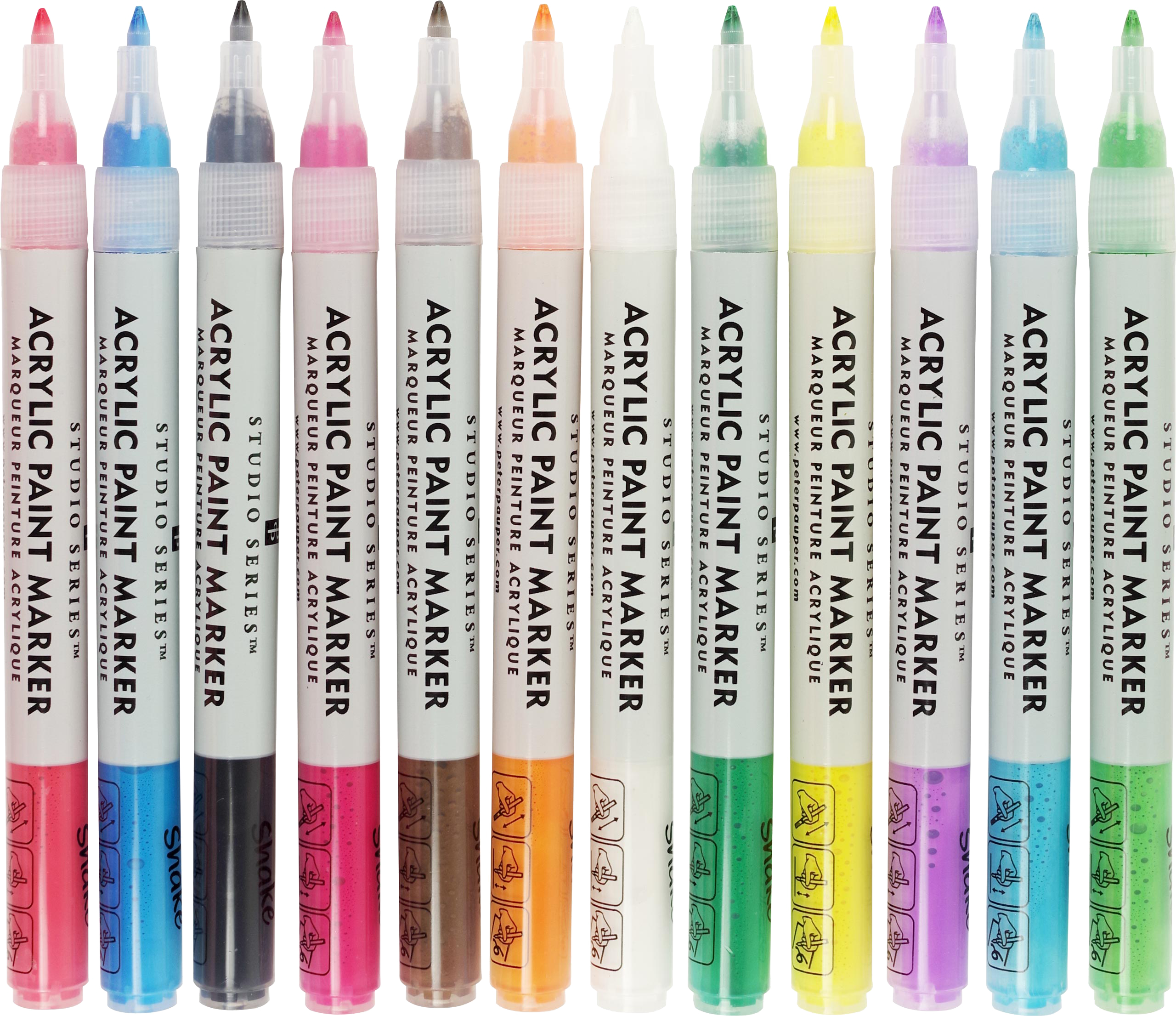 Studio Series Acrylic Paint Marker Set (12-Piece Set) (Other)