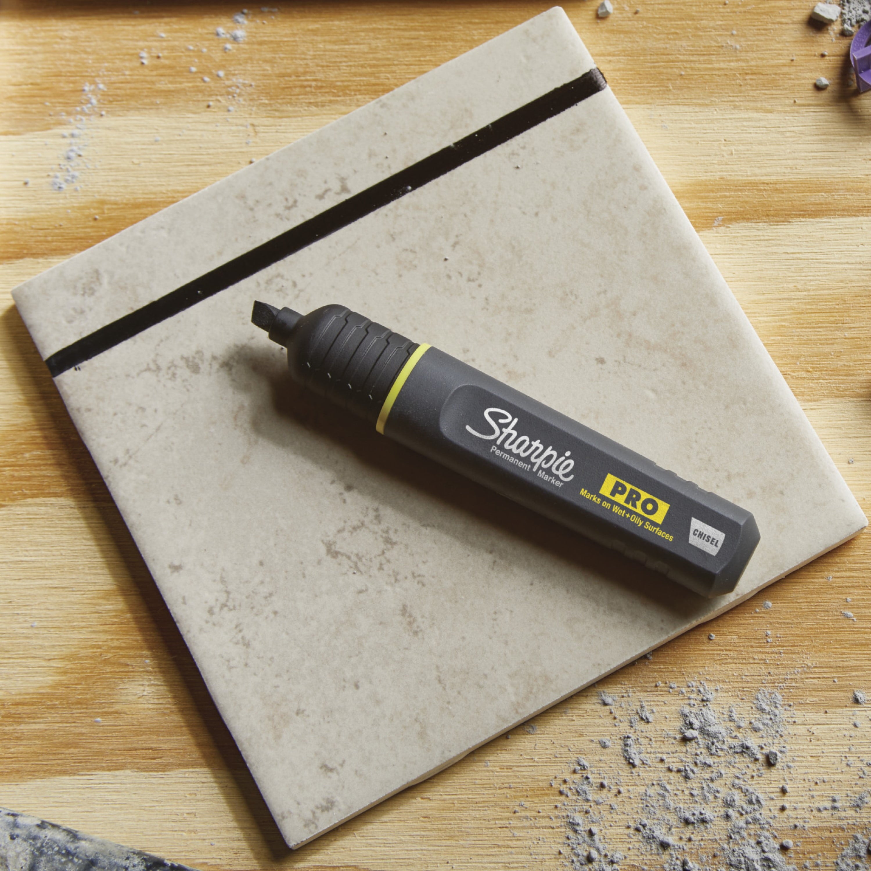 Sharpie PRO Permanent Markers, Chisel Tip, Black, 2 Count