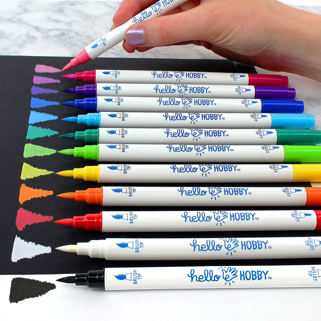 Hello Hobby  Detail Acrylic Paint Markers, 12 Count