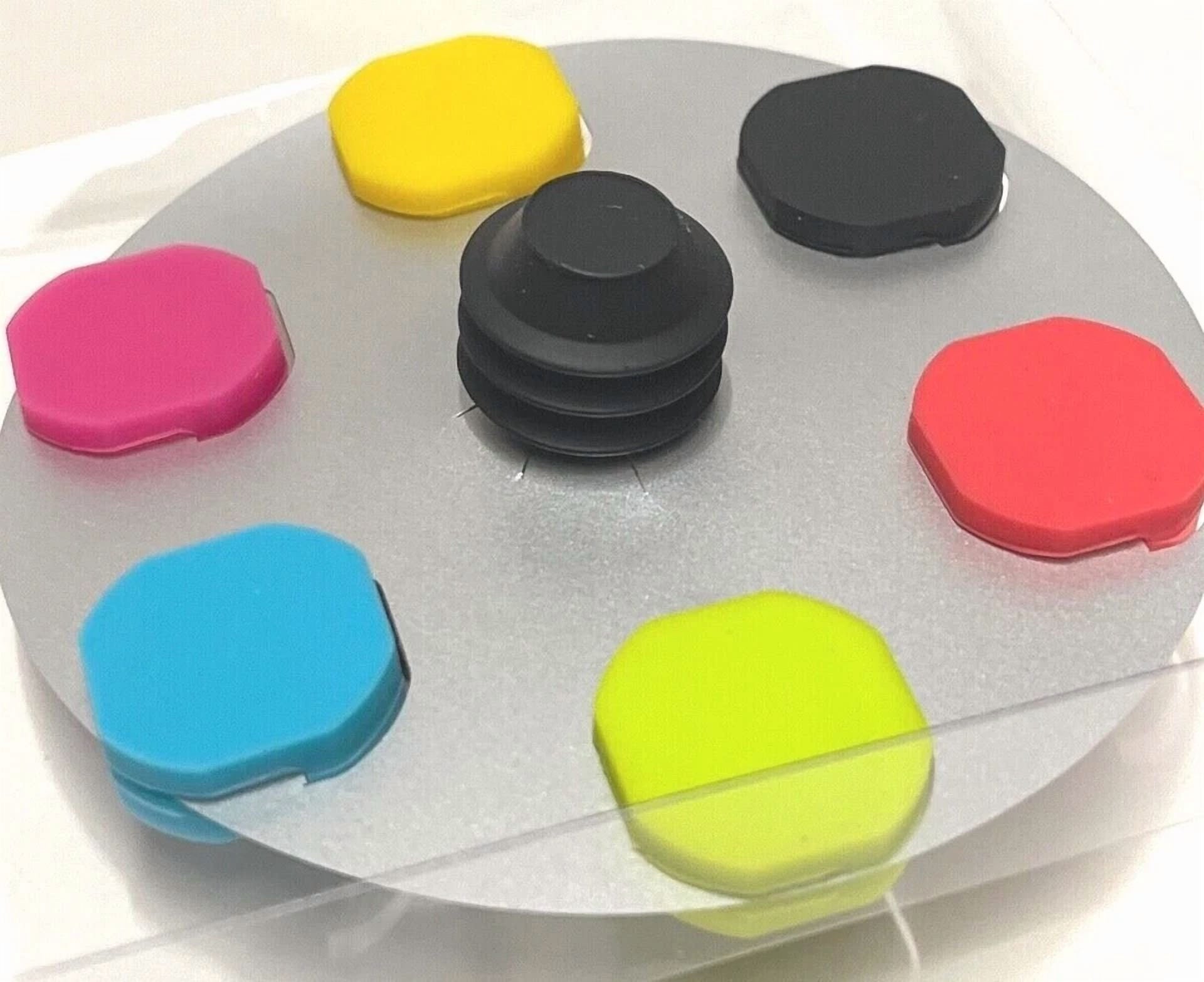 6-Pack Bold Colorful Silicone Wine Glass Marker Markers Bottle Stopper Dinner