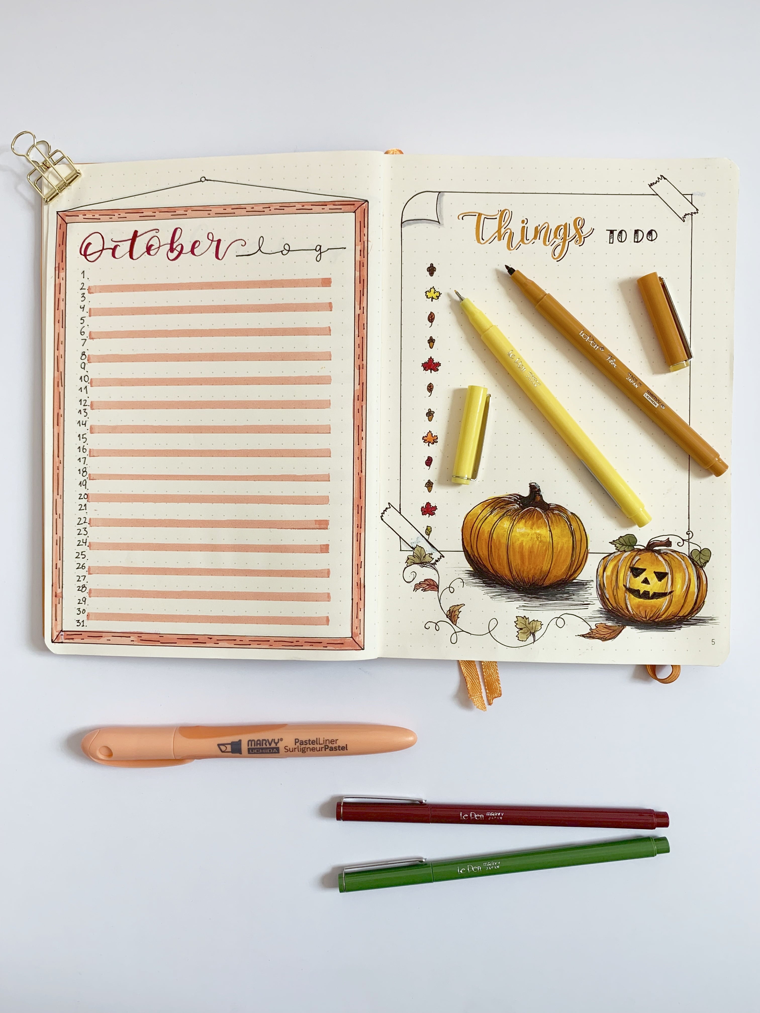 Marvy Uchida Pastel Liner, Chisel Tip, Assorted Colors, 6 Pc Set, 8000-6P