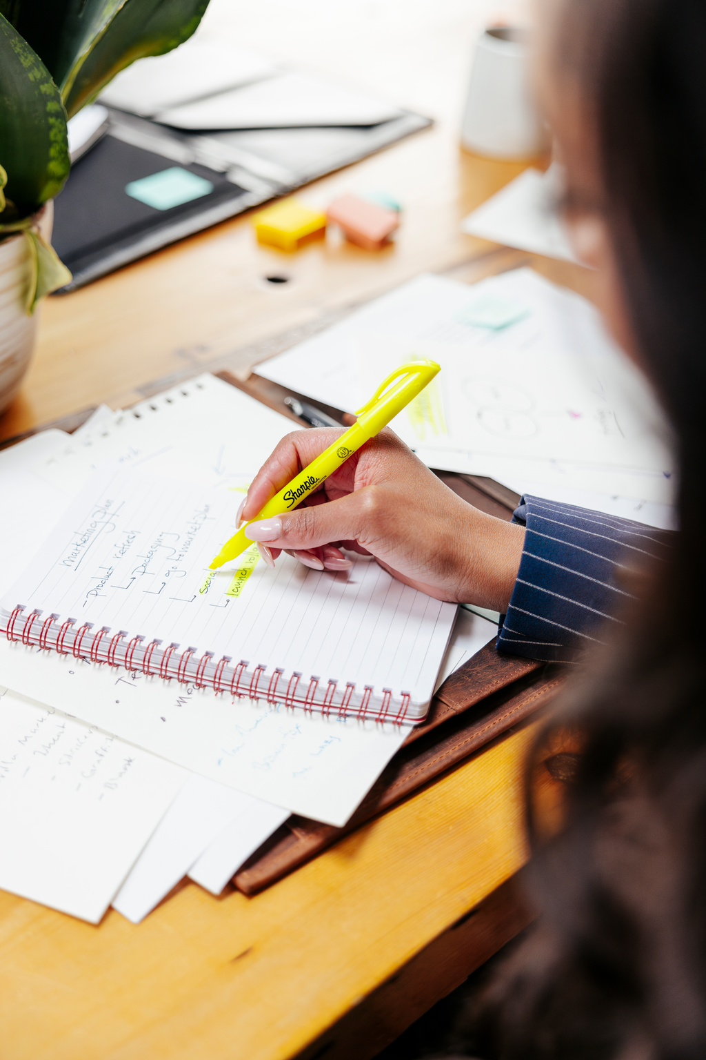 Sharpie Pocket Highlighters, Chisel Tip, Fluorescent Yellow, 4 Count