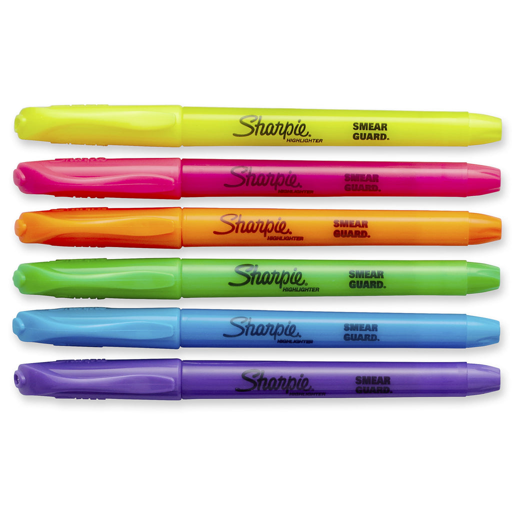 Sharpie Pocket Highlighters, Chisel Tip, 24 Count