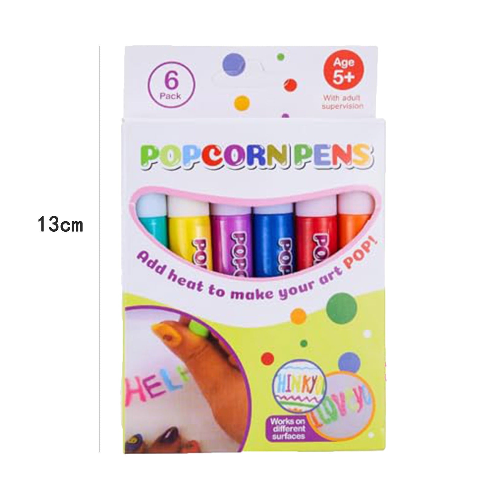 SDJMa Bubble Popcorn Drawing Pens,Magic Puffy Pens,Color Paint Pen Set,Popcorn Color Markers,Magic Popcorn Pen,Puffy Bubble Pen Puffy 3D Art Safe Pen for Birthday Christmas Gift
