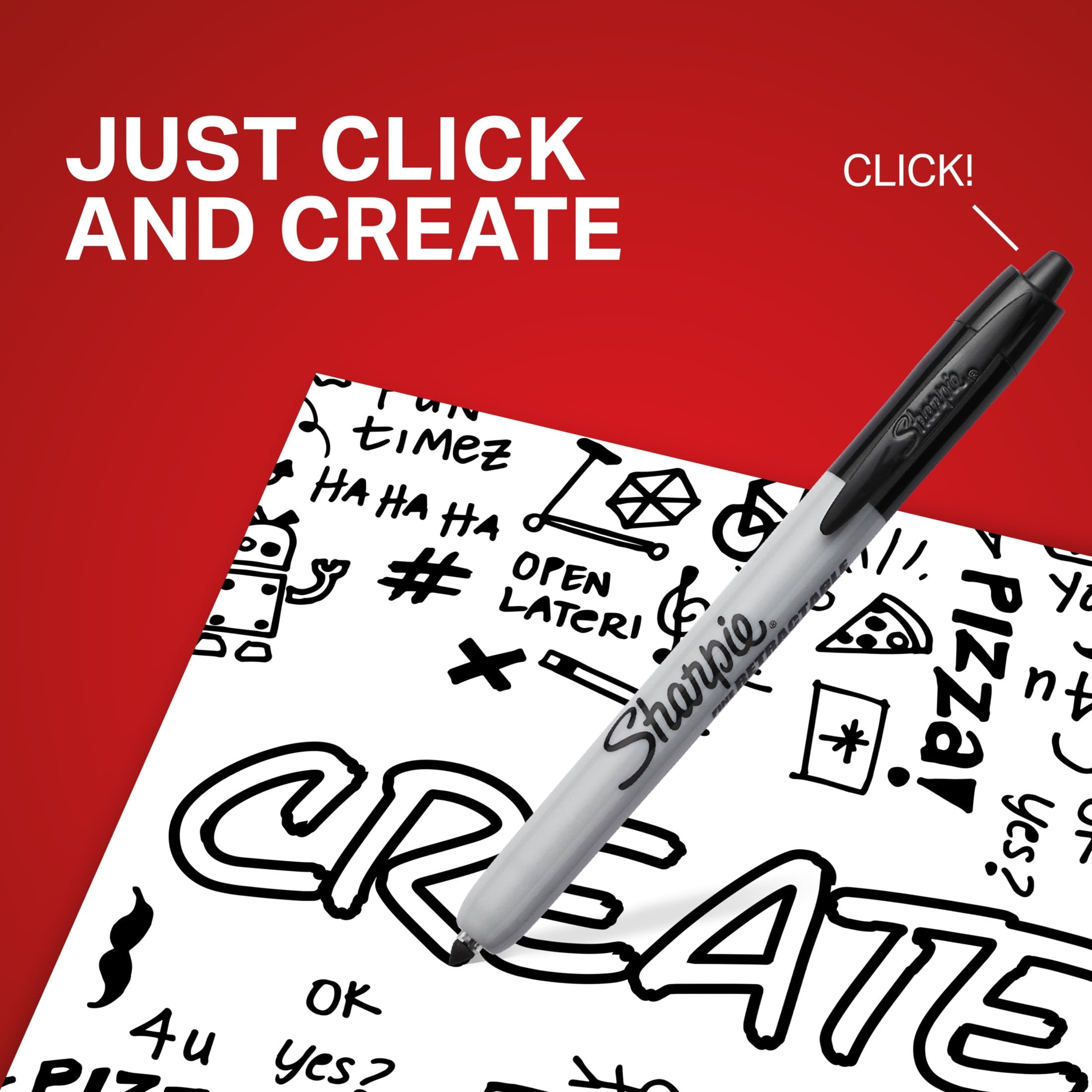 Sharpie Retractable Fine Tip Permanent Markers, Assorted Colors, 12 Count