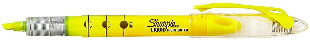 Sharpie Sharpie Liquid Pen Style Highlighters, Chisel Tip, Fluorescent Yellow, Dozen