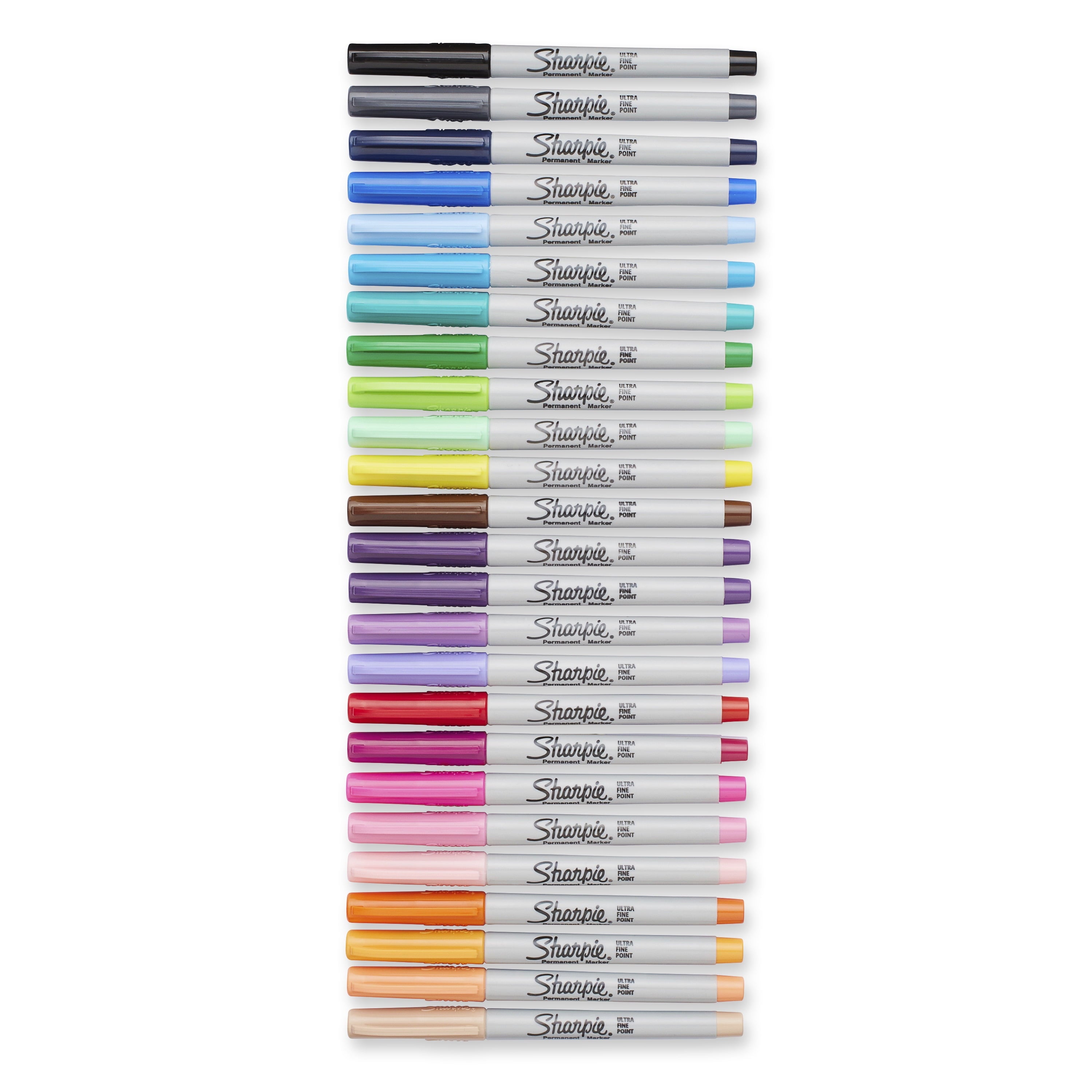 Sharpie Permanent Markers with Pouch, Ultra Fine Point, 24 Count