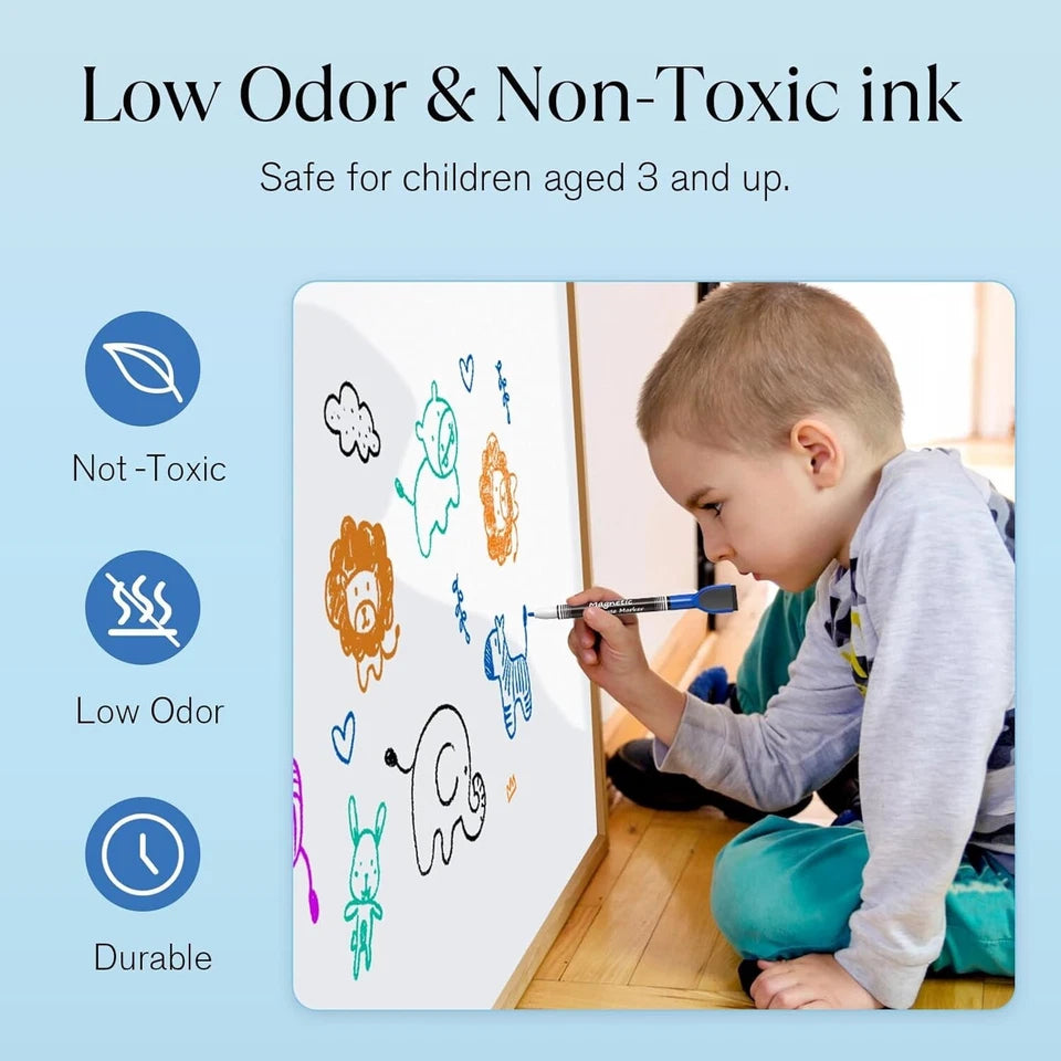 Dry Erase Markers Fine Tip Fine Point Dry Erase Markers With Eraser,Magnetic Dry