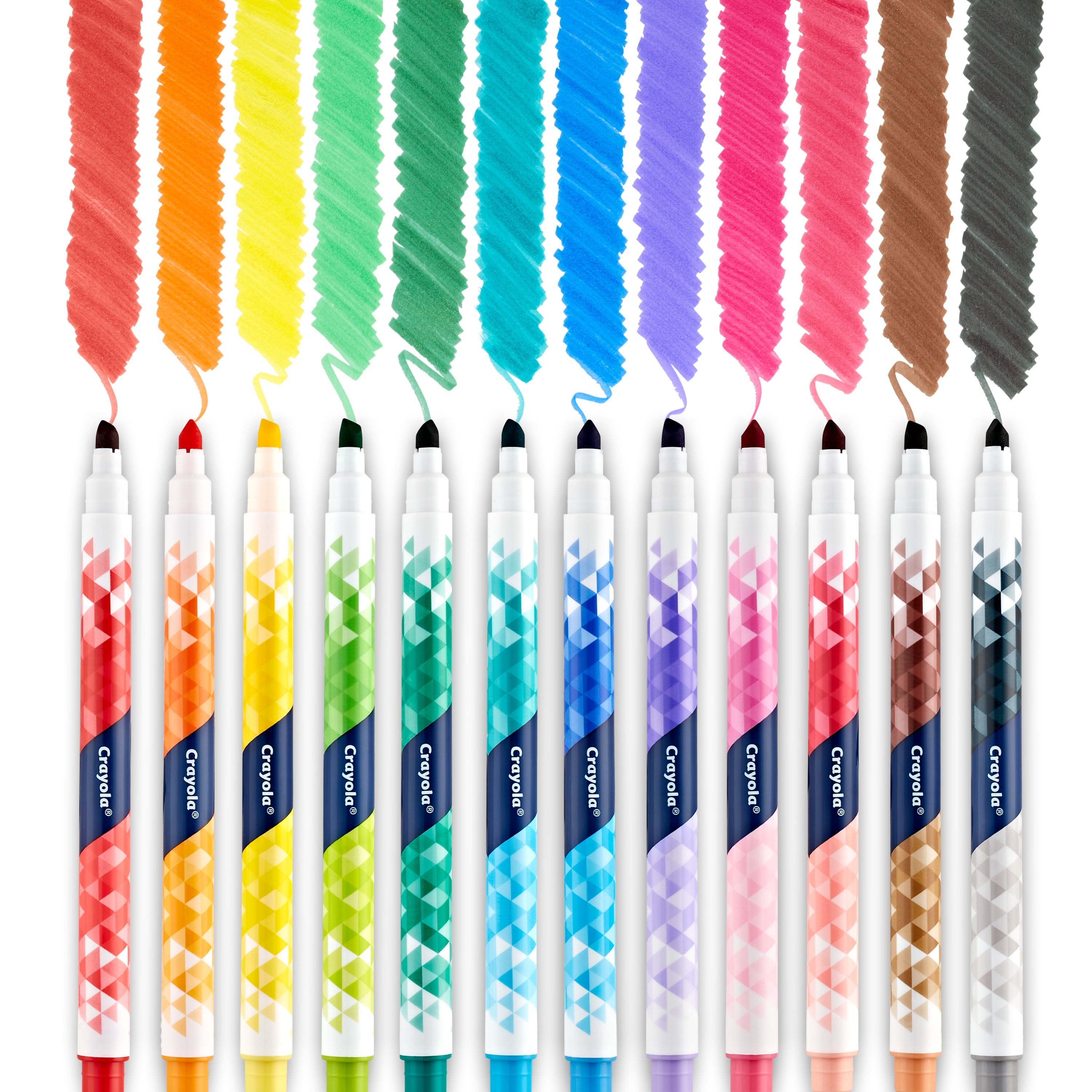 Crayola Dual Chisel Tip & Brush Markers, Art Markers, Gifts for Teens, 12ct