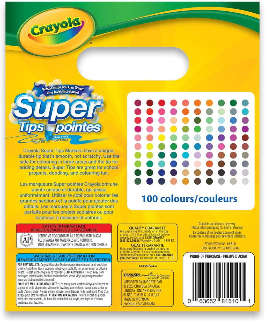 Crayola Super Tips Washable Markers - 100 Count [House & Home]