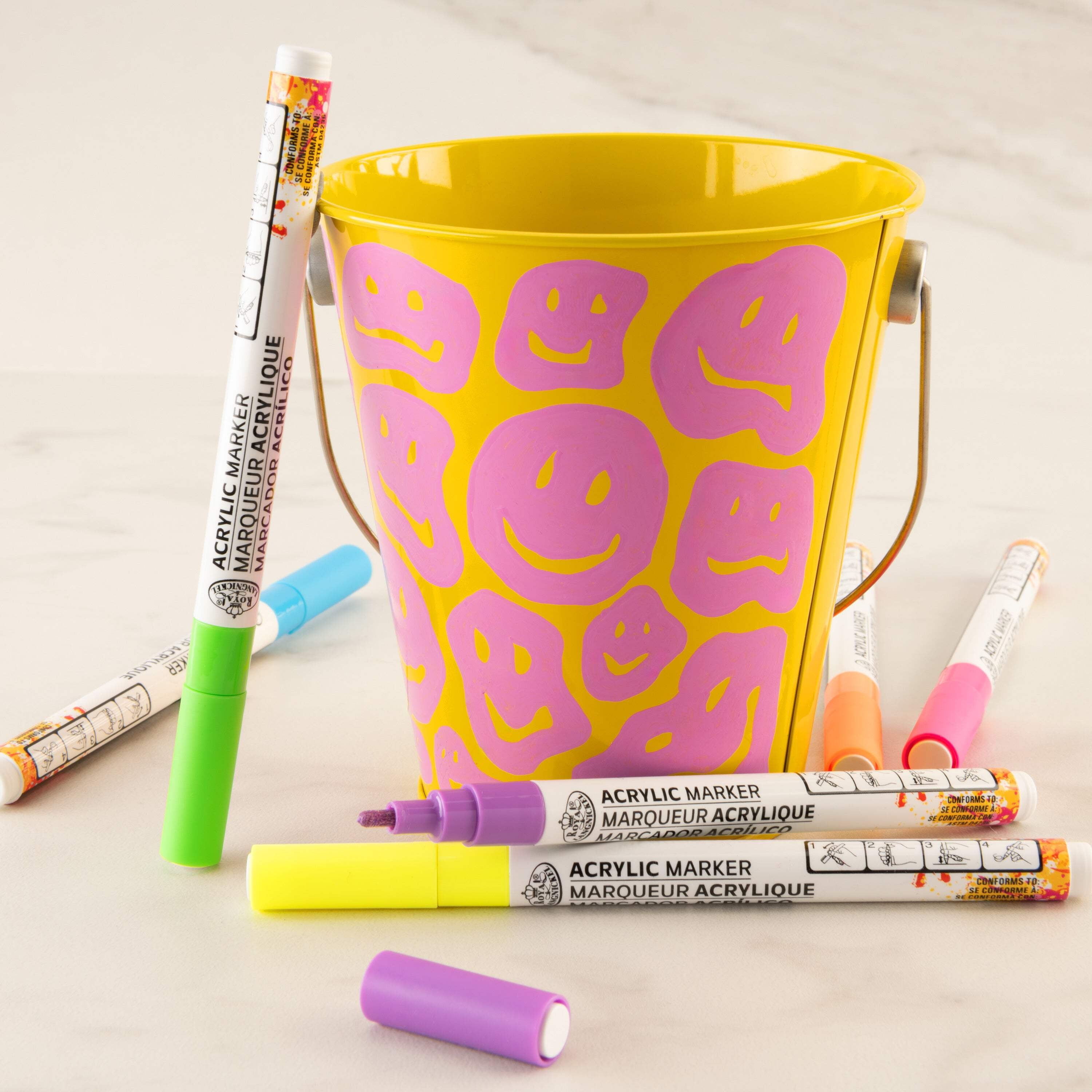 Royal & Langnickel 6 Piece Acrylic 1.2mm Neon Markers