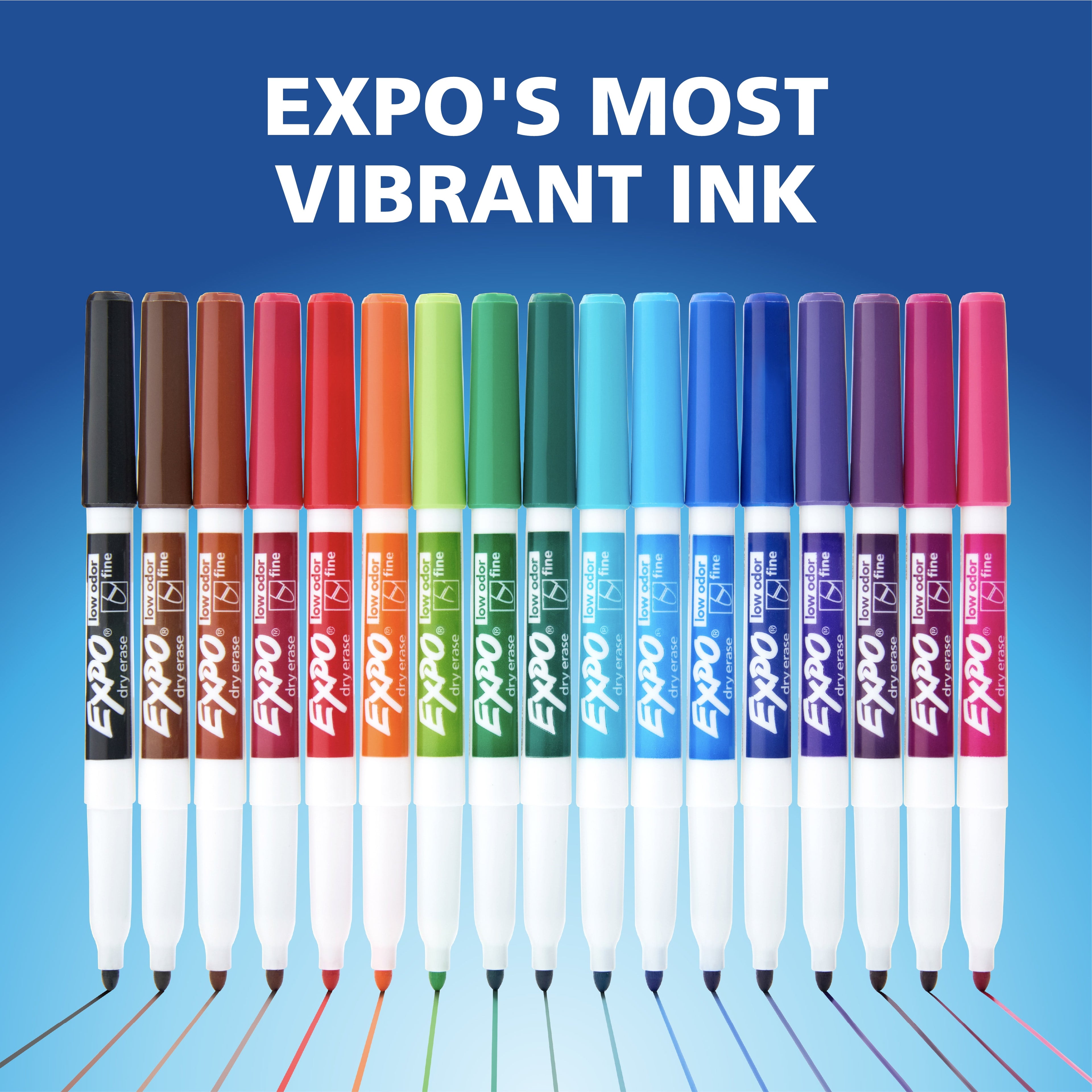 EXPO Dry Erase Markers Kit, Includes Eraser, 7 Count