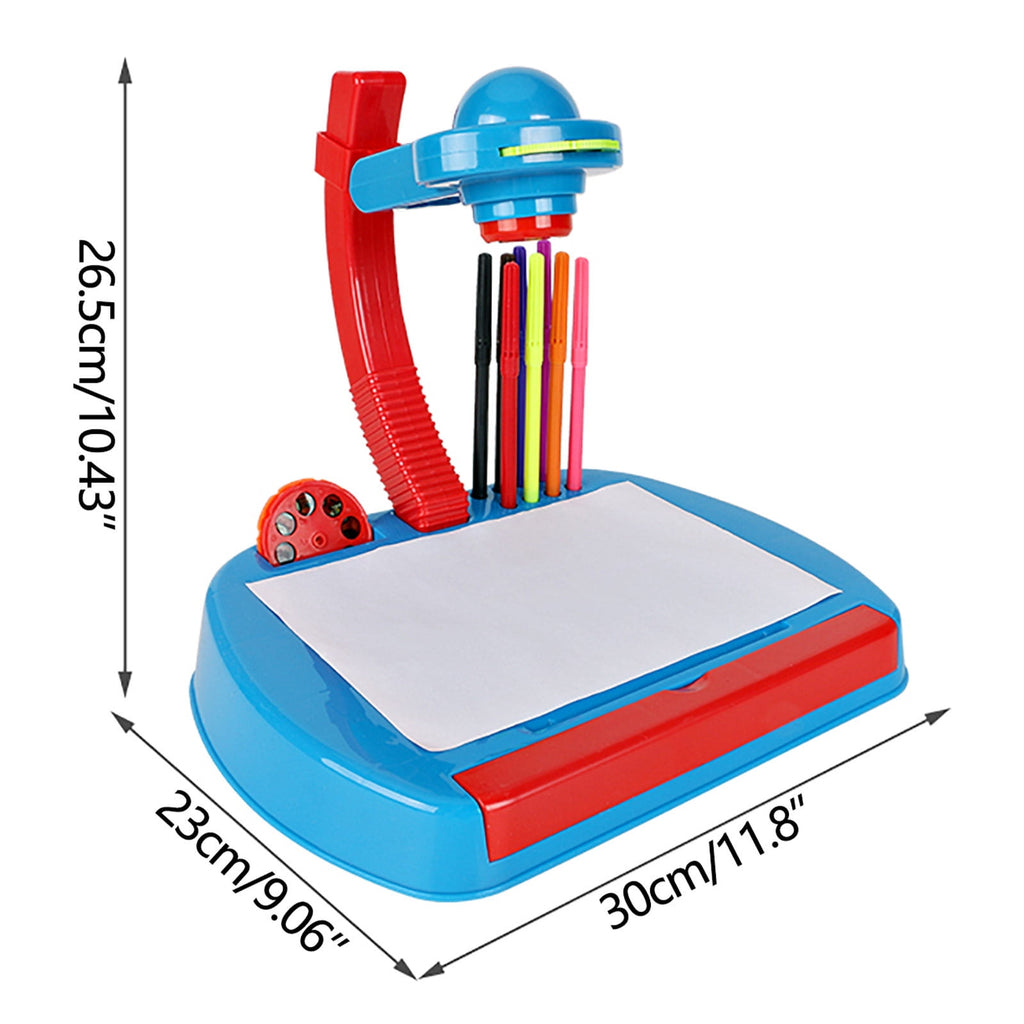 Drawing Projector for Kids Children's Projector Ainting Projection Desk Writing Board Drawing Board Toy 5ml