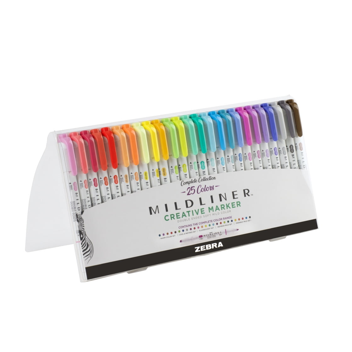 Zebra Pen Mildliner Double-Ended Creative Highlighter Set - Assorted Colors 25-Pack