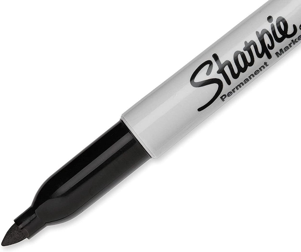 Sharpie Permanent Markers Fine Point Black 12 Count Black 12 count