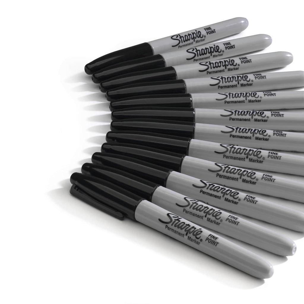 Sharpie Fine Point Permanent Marker Black Dozen 30001