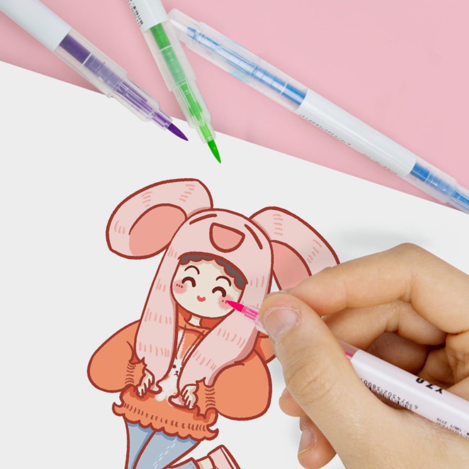 Plastic Double Tip Highlighters Set | 6 Neon Color Markers | Dual-Sided Fine & Broad Tips | Fast-Drying, Long-Lasting Ink | Fluorescent Pens for Notes, Office, Planning | 3 Packs, 6pcs Each