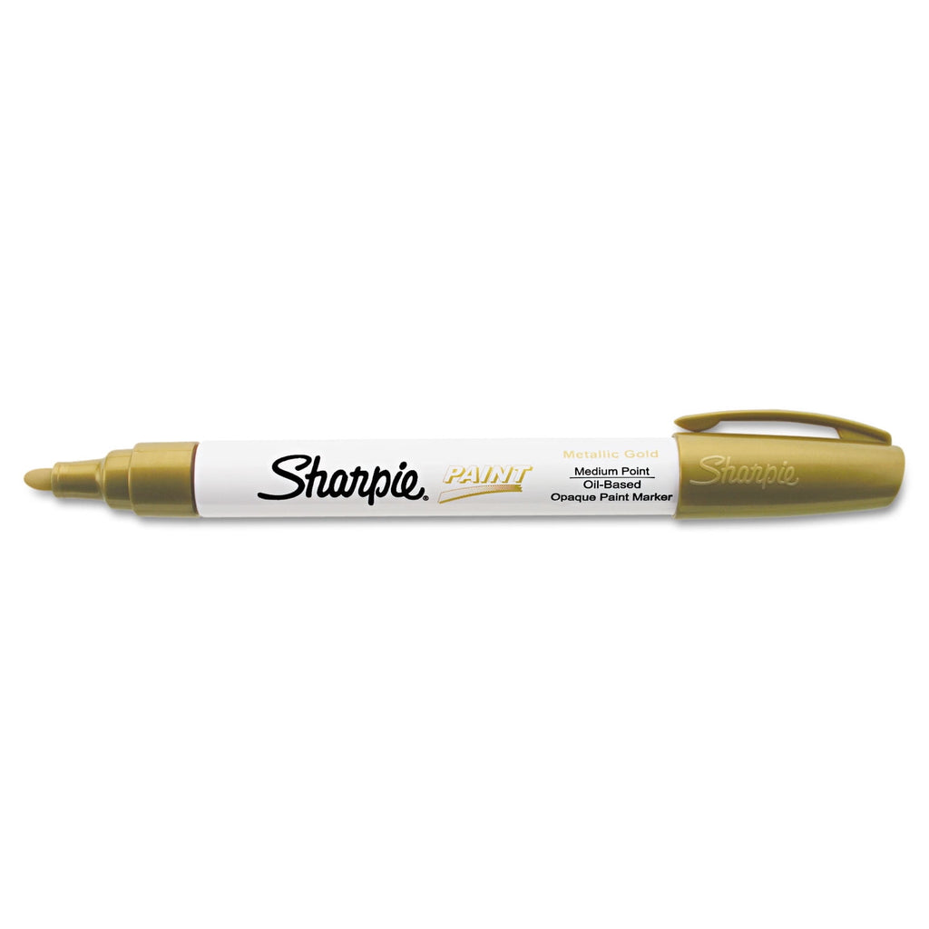 Sharpie 2107614 Medium Bullet Tip Permanent Paint Marker - White (1 Dozen)
