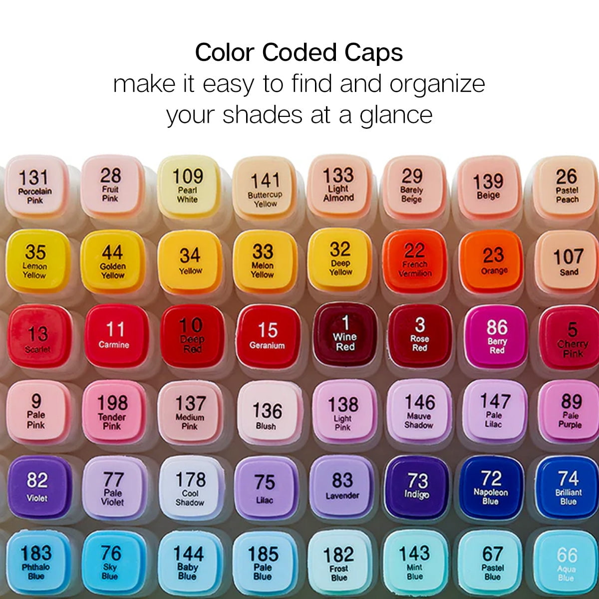 KINGART® 424-120 PRO Double-Ended Alcohol Ink Art Markers, 120 COLORS, Fine Poi