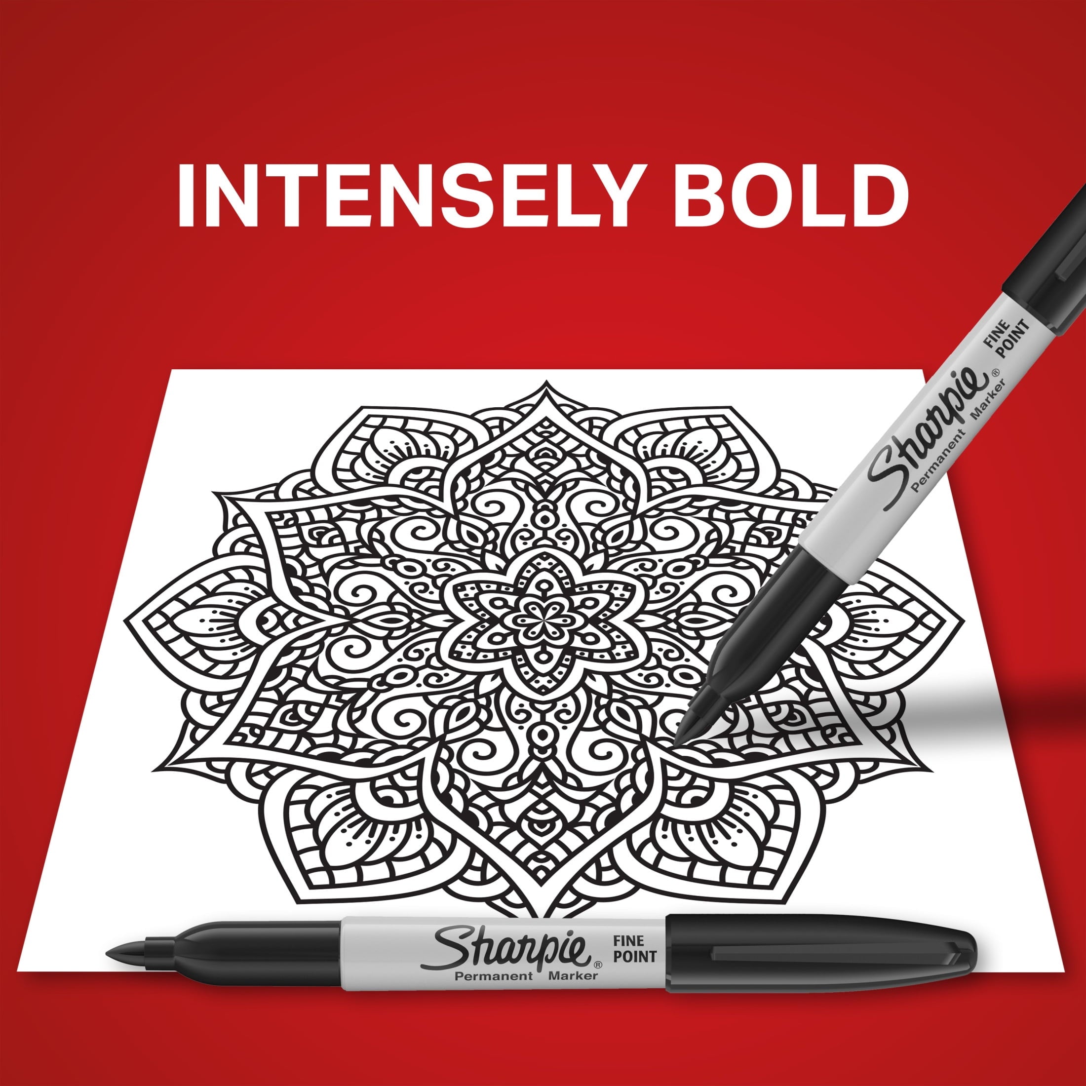 Sharpie Permanent Markers, Fine Point, Black, 24 Count