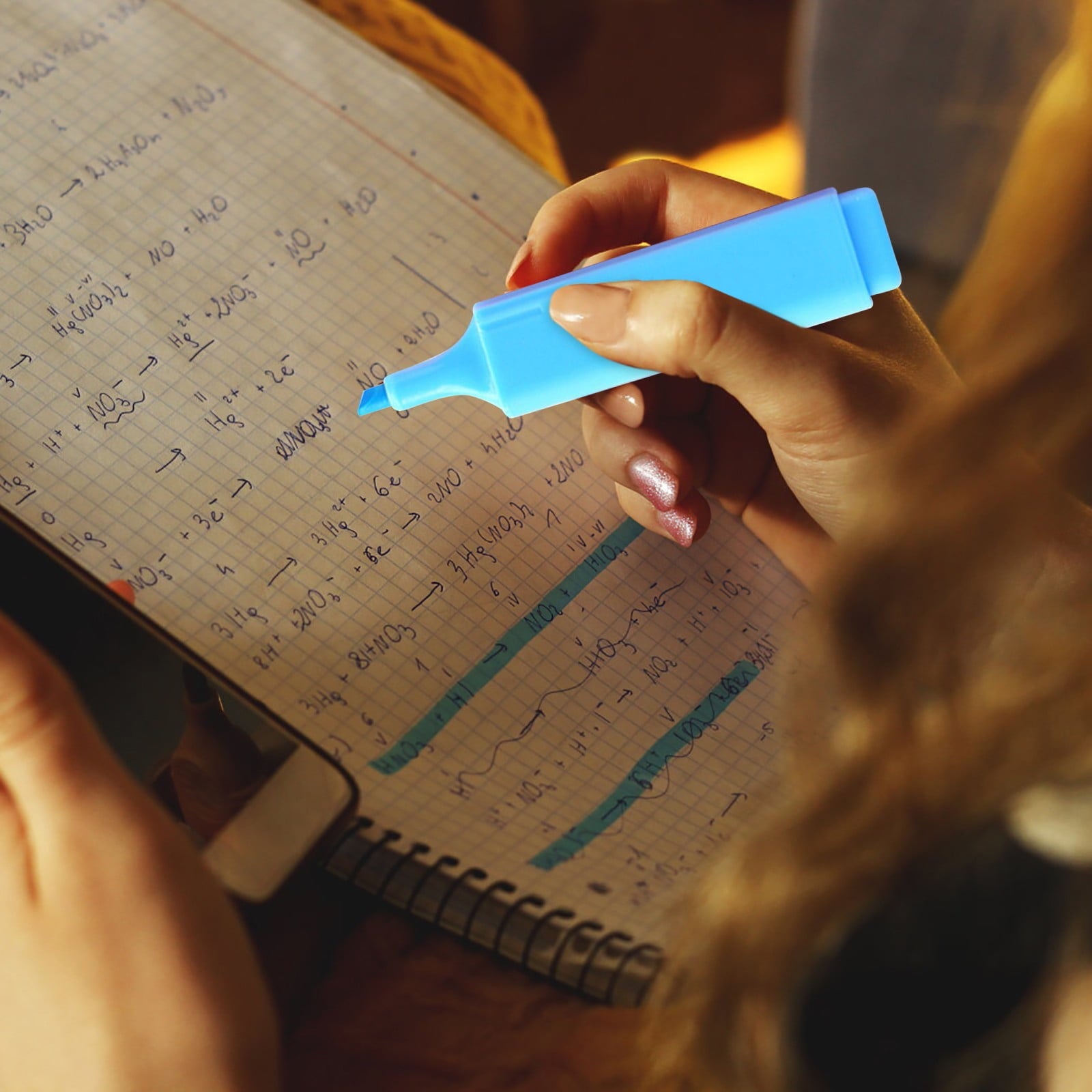 LQXZWJY Highlighter, Pastel Colors Chisel Tip Marker Pen, , Assorted Colors, Water Based, Quick Dry (6 Candy Colors)