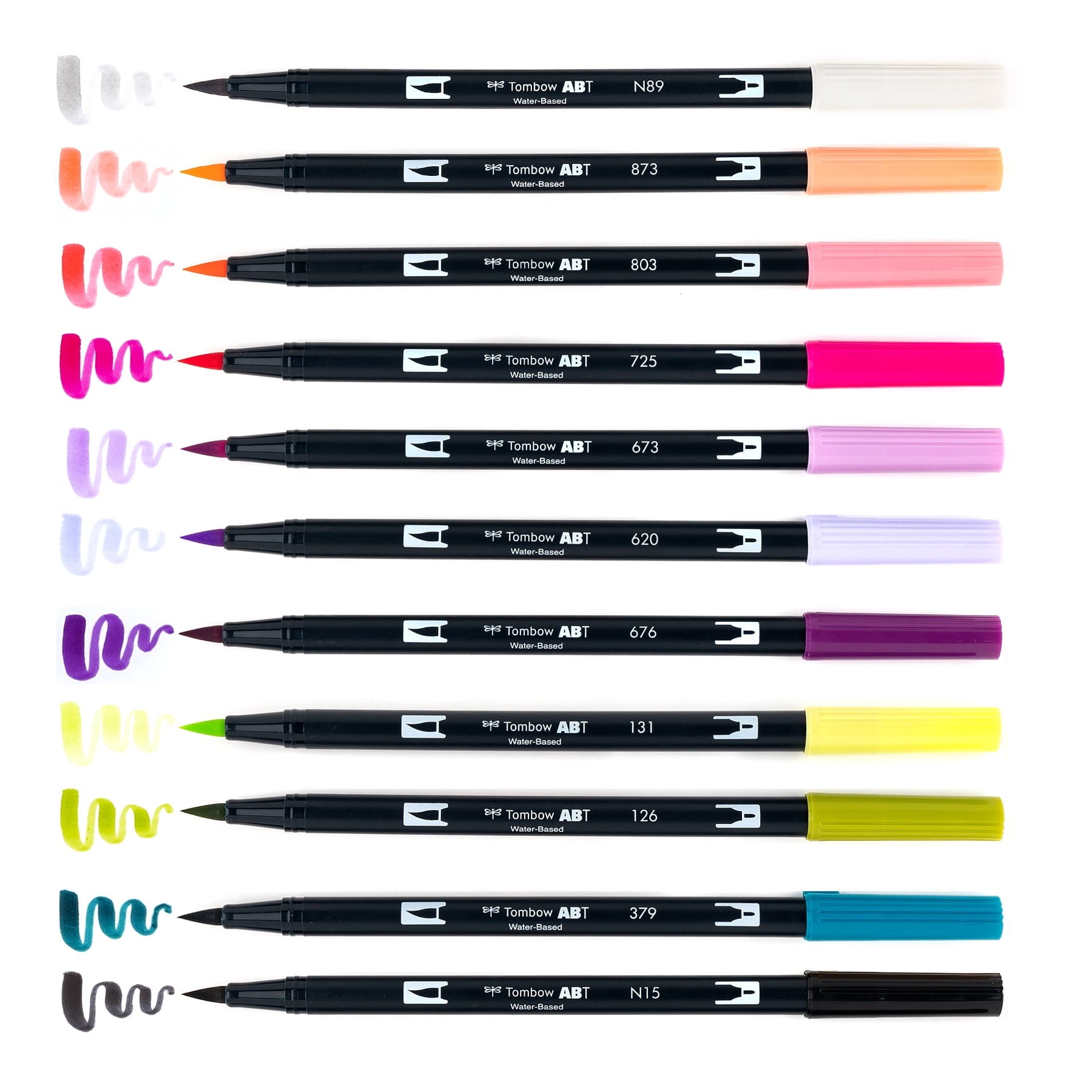Tombow 72335 Dual Brush Pen Art Markers, Lettering Favorites, 10-Pack + Free Dual Brush Pen