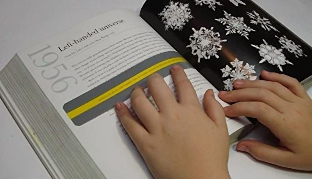 Fyna -Reading Guide Highlighter Strips, Set Of 5 (Blue, Orange, Green, Pink And