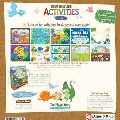 The Piggy Story - Dry Erase Activities To Go Value Pack - Dinosaur World