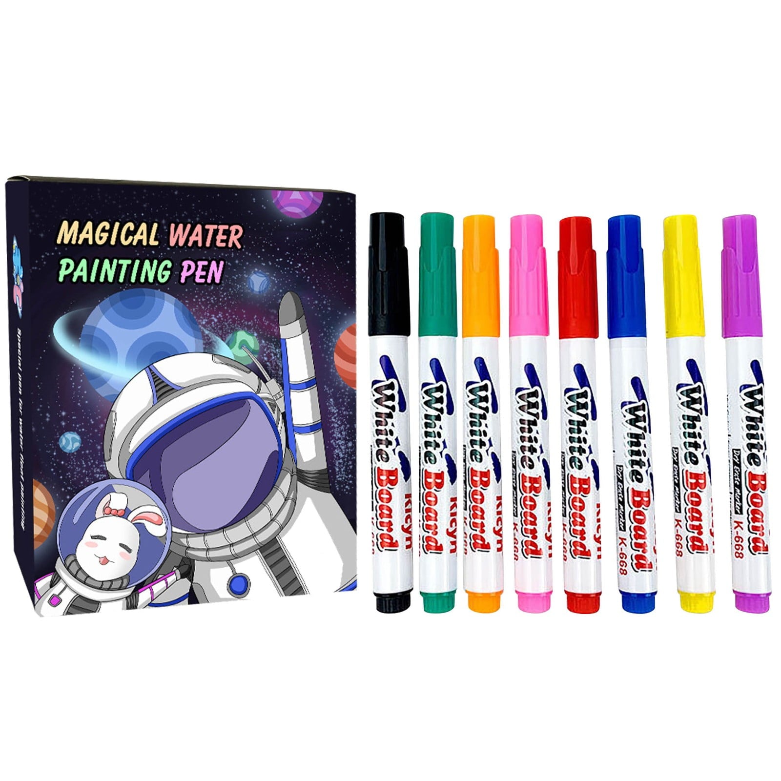 UYUH Magical Water Painting Pen 12 Colors Magical Floating Water Painting Pen Magical Watercolor Pen Magical Floating Ink Marker for Drawing Painting Teaching Whiteboard DIY Craft 5ml