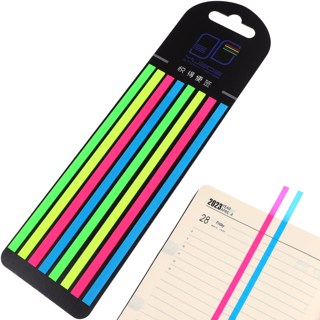 3 Boxes of Highlighter Tapes Fluorescence Highlight Strips Sticky Long Page Markers Tabs Study Supplies