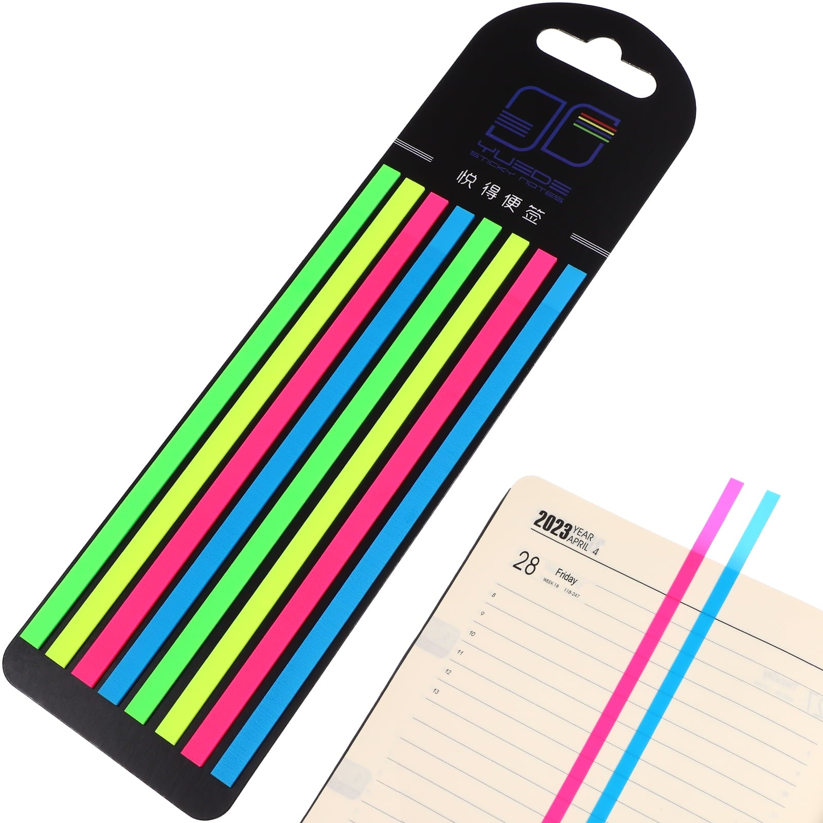 3 Boxes of Highlighter Tapes Fluorescence Highlight Strips Sticky Long Page Markers Tabs Study Supplies