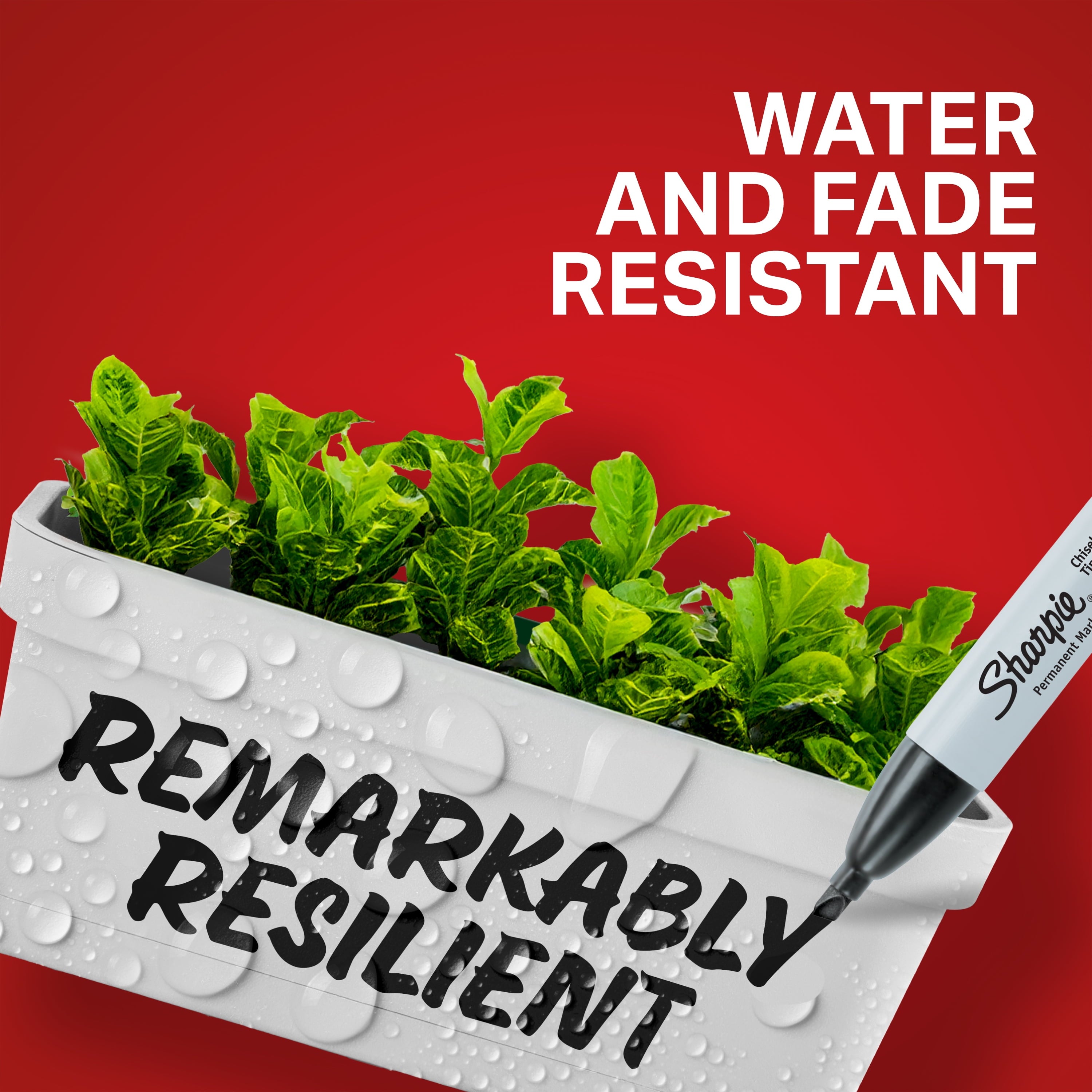 Sharpie Permanent Markers, Chisel Tip, Black, 4 Count