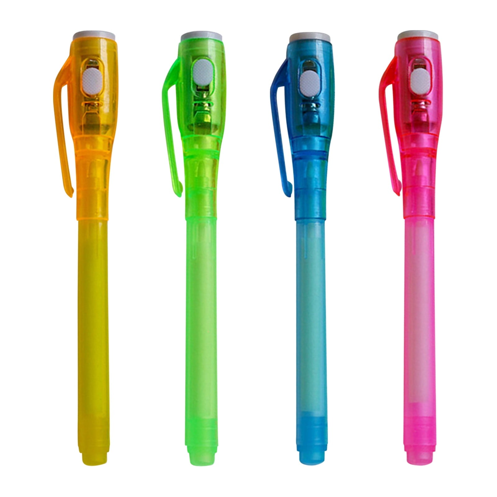 Fridja Invisible Ink Markers with UV Light, Fine Point, Assorted Colors, 8 Count, 8 Pack