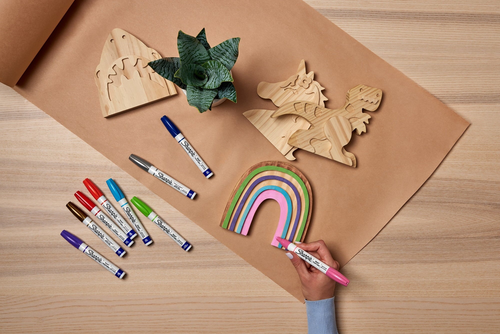 Sharpie Paint Permanent Marker, Fine Point, Black