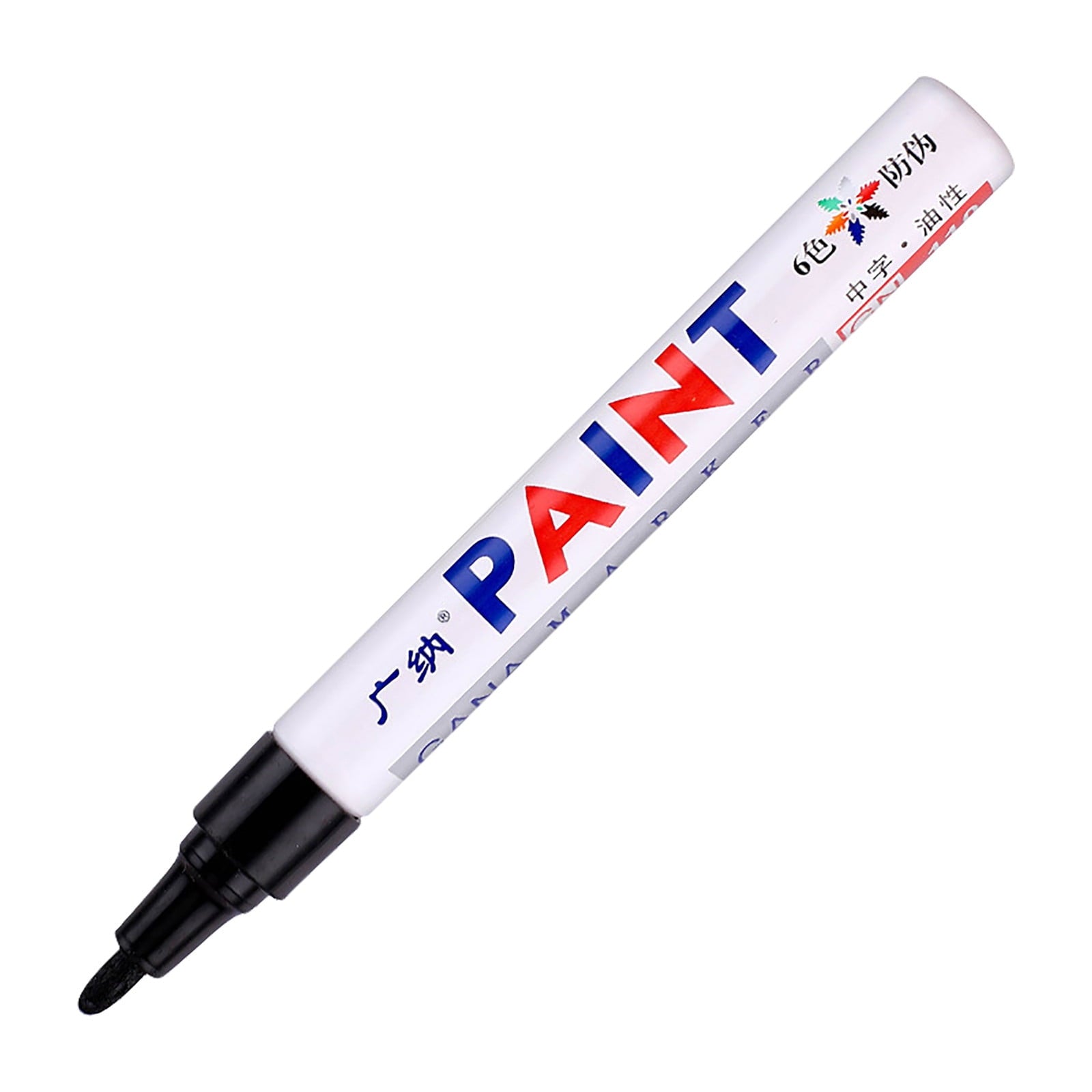 BNNG Paint Marker Pens - Permanent Oil Based Paint Markers, Medium Tip, Quick Dry and Waterproof Assorted Color Marker for Metal, Wood, Fabric, Plastic, Rock Painting, Stone, Mugs, Canvas, Glass