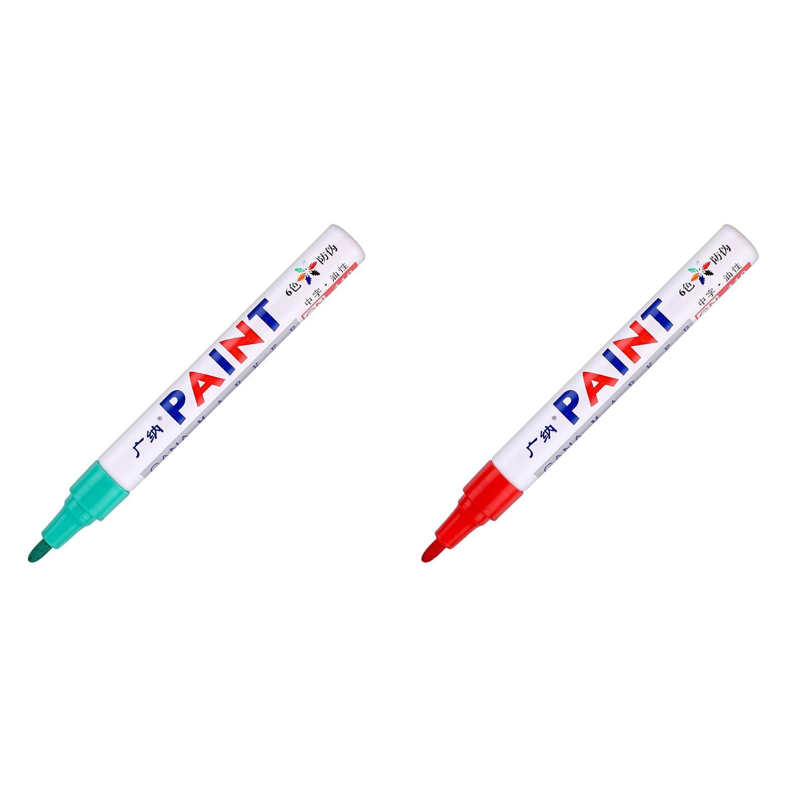 BNNG Paint Marker Pens - Permanent Oil Based Paint Markers, Medium Tip, Quick Dry and Waterproof Assorted Color Marker for Metal, Wood, Fabric, Plastic, Rock Painting, Stone, Mugs, Canvas, Glass