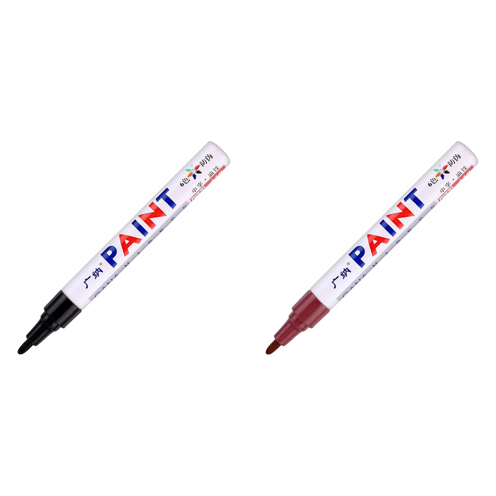 BNNG Paint Marker Pens - Permanent Oil Based Paint Markers, Medium Tip, Quick Dry and Waterproof Assorted Color Marker for Metal, Wood, Fabric, Plastic, Rock Painting, Stone, Mugs, Canvas, Glass